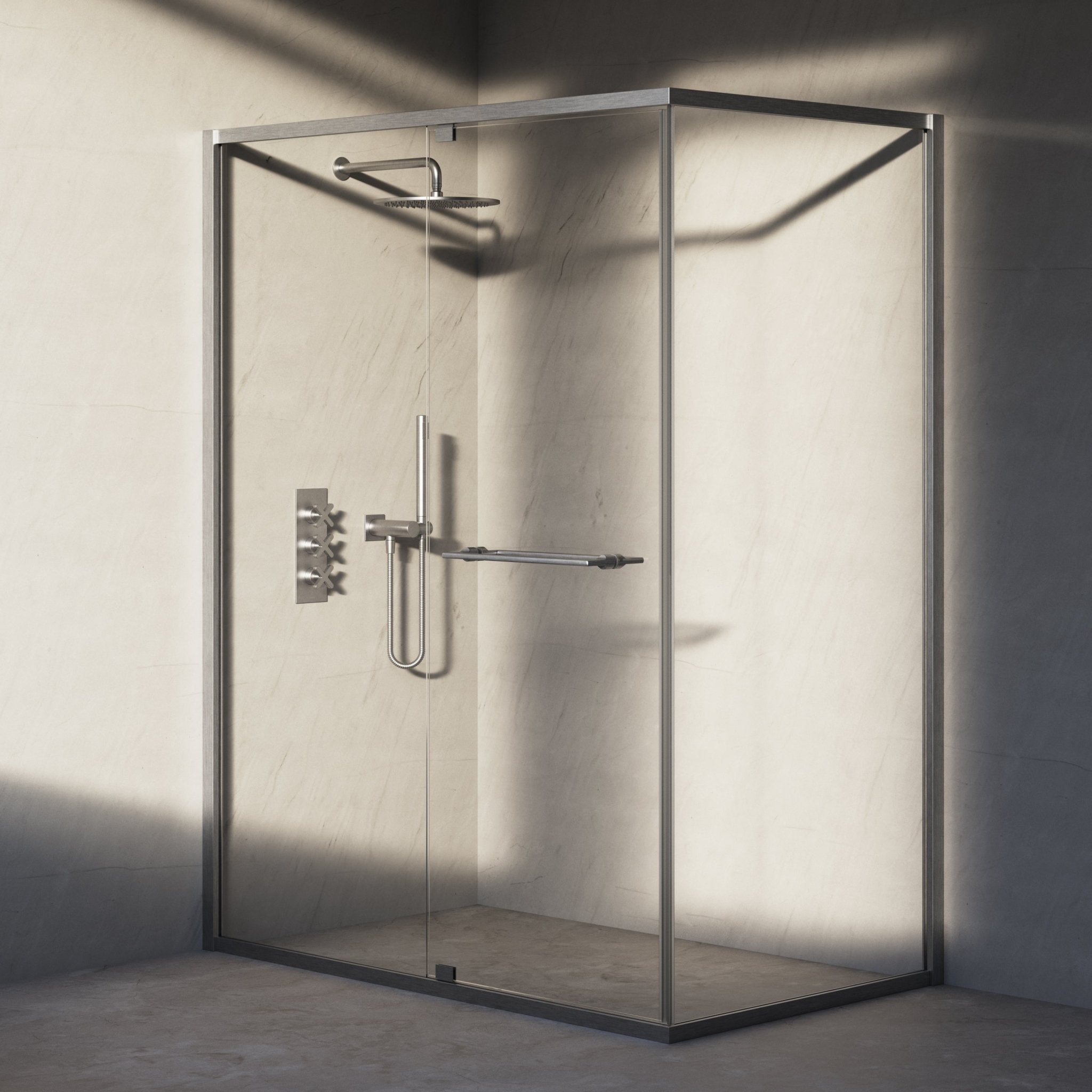Image of Atria Reversible Corner Shower Enclosure - Cavari