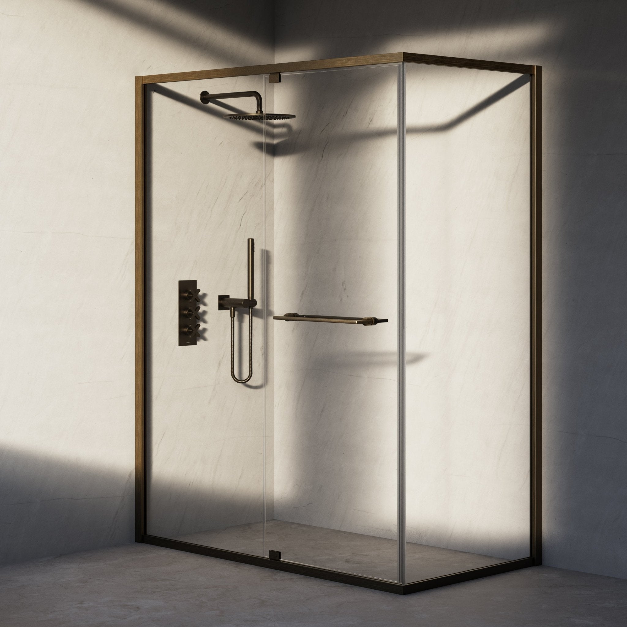 Image of Atria Reversible Corner Shower Enclosure - Cavari