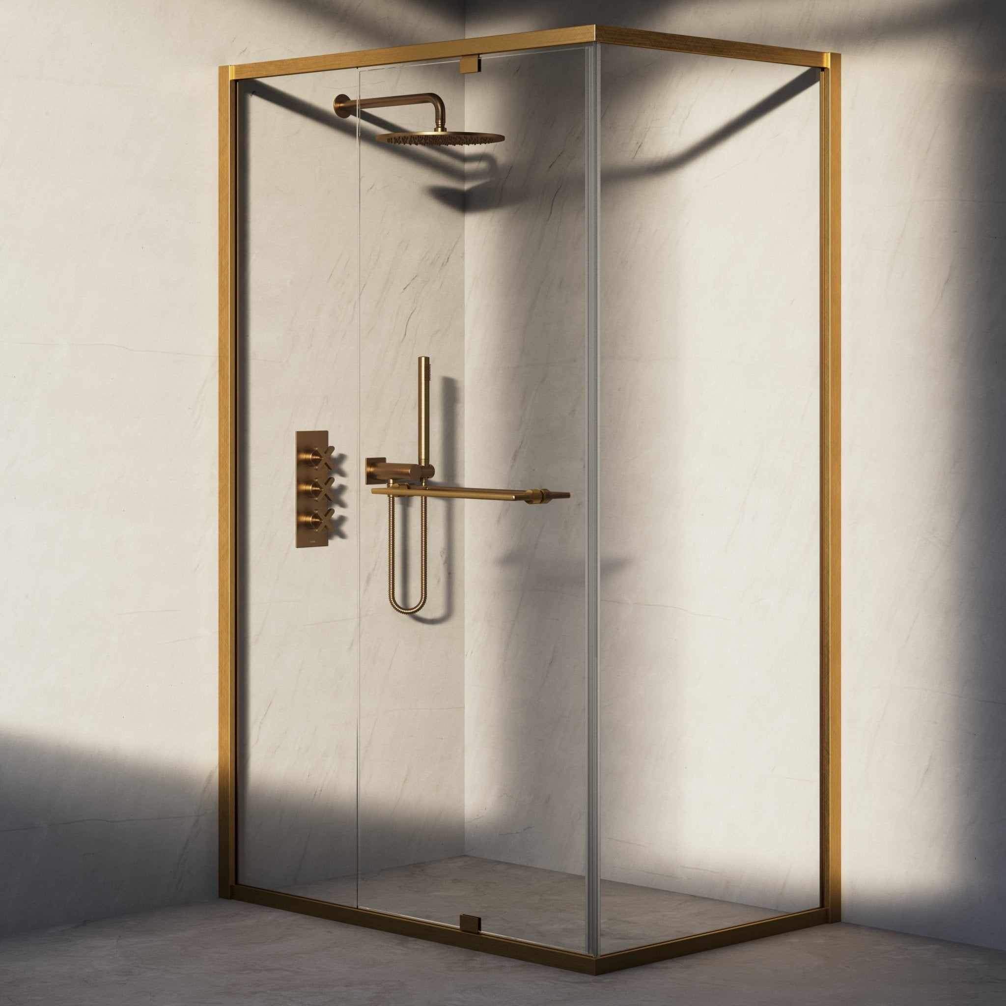 Image of Atria Reversible Corner Shower Enclosure - Cavari