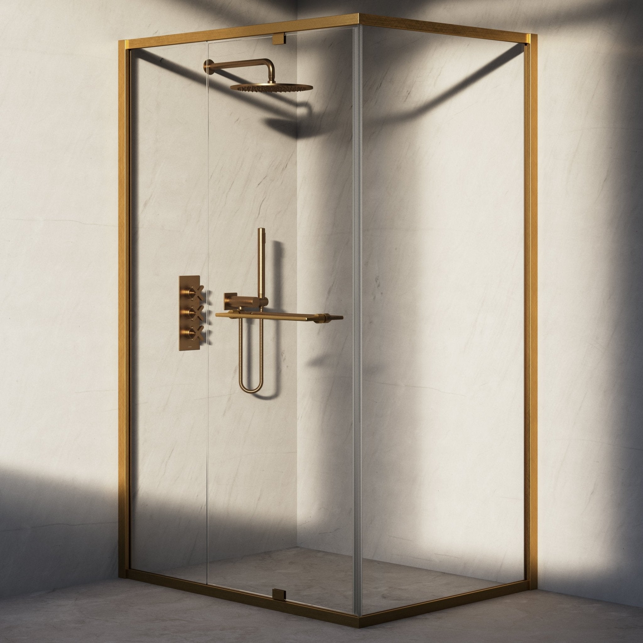 Image of Atria Reversible Corner Shower Enclosure - Cavari