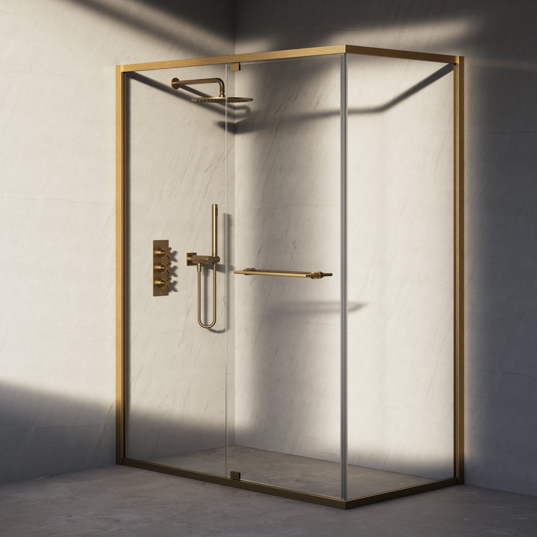 Image of Atria Reversible Corner Shower Enclosure - Cavari