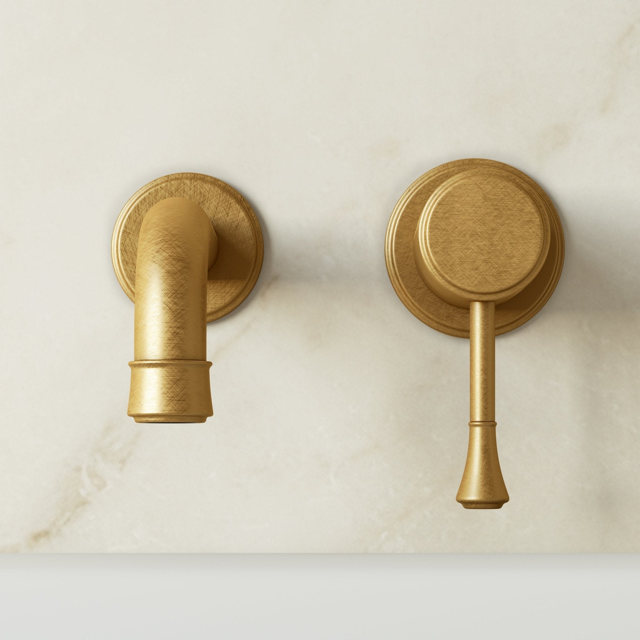 Image of Aurelian Bath Set – Bath Mixer with Short Spout - Cavari