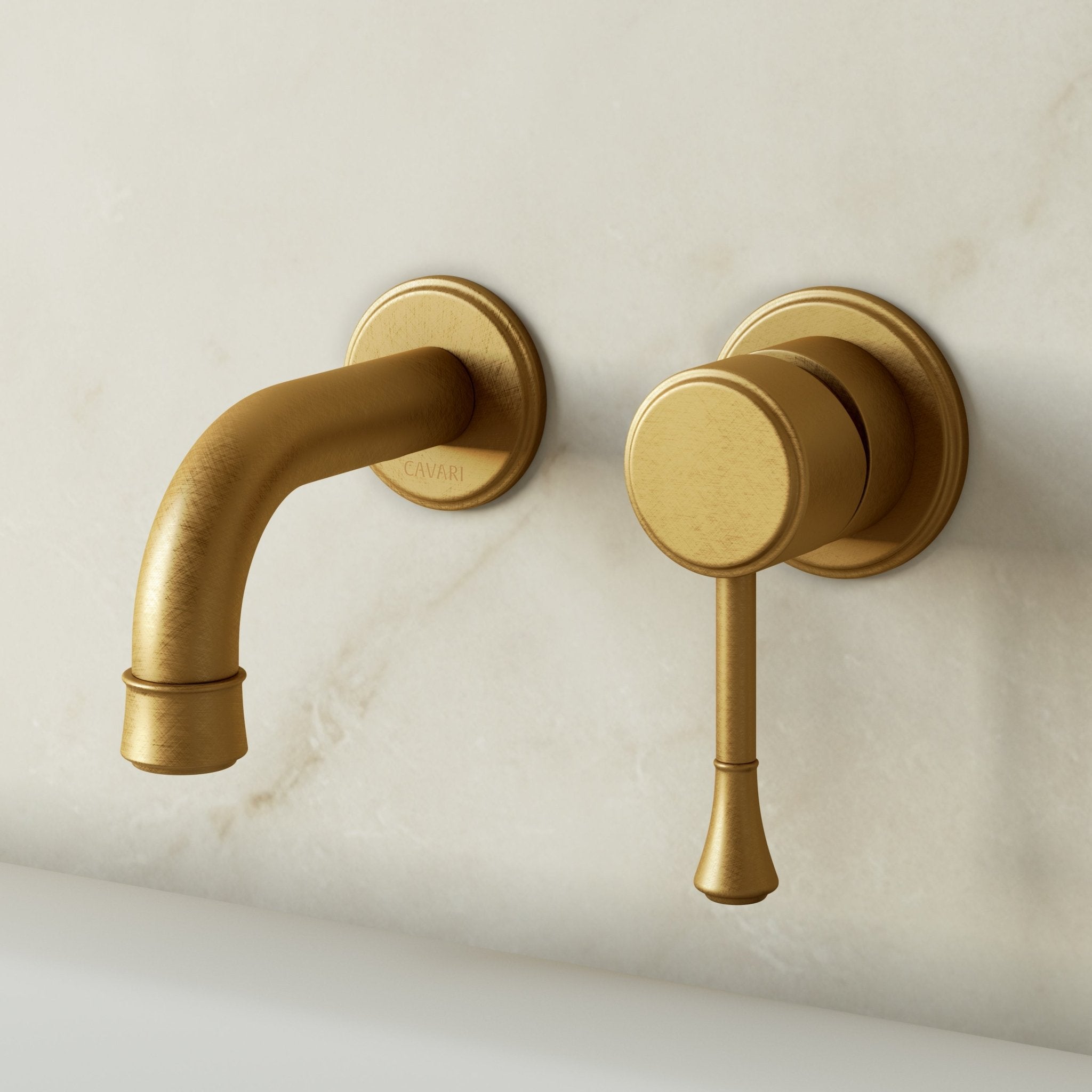 Image of Aurelian Bath Set – Bath Mixer with Short Spout - Cavari