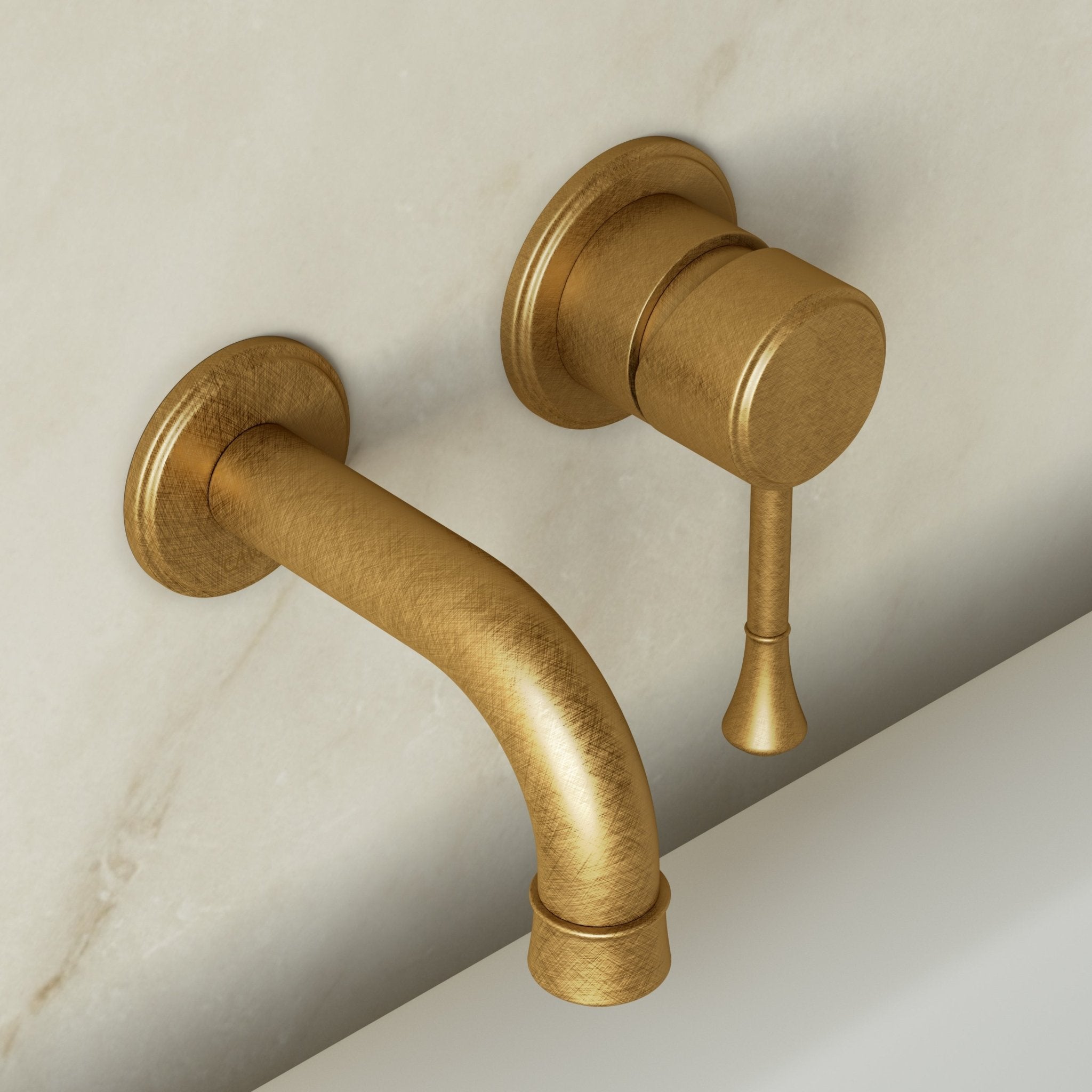 Image of Aurelian Bath Set – Bath Mixer with Short Spout - Cavari