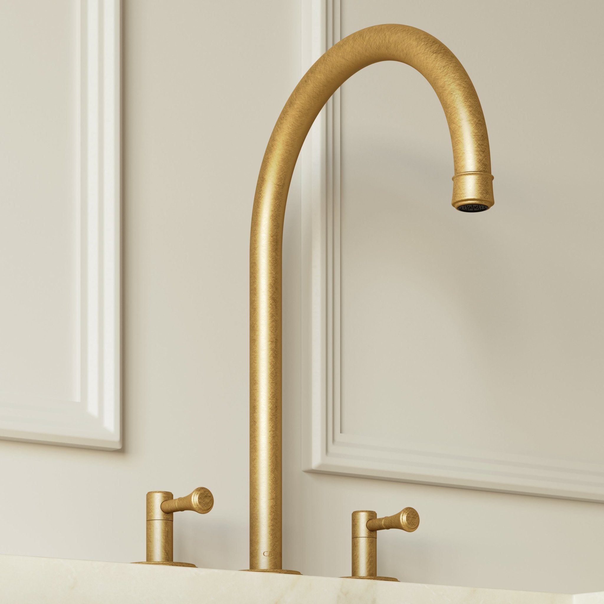 Image of Aurelian Double Handle Deck Mounted Basin Tap - Cavari