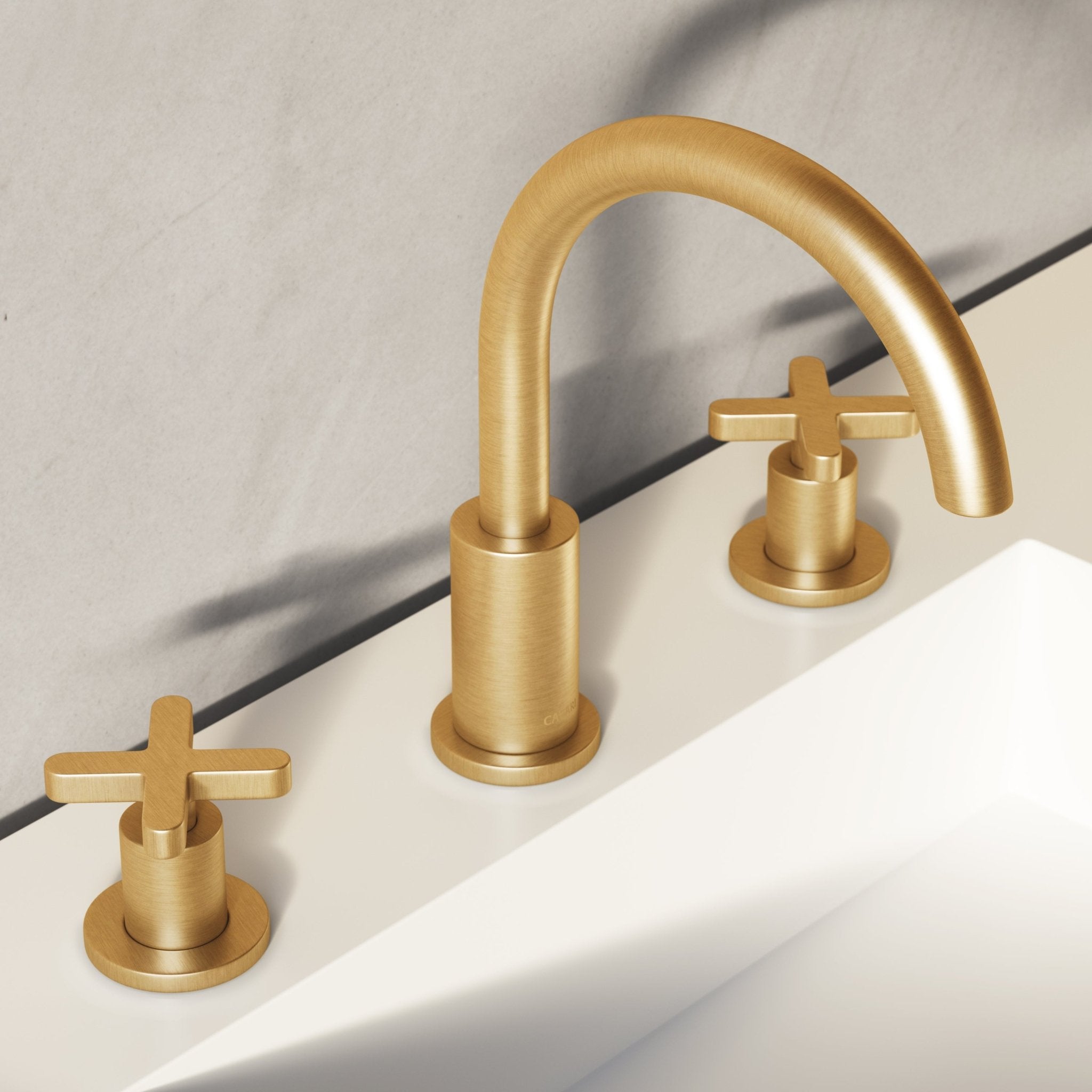 Image of Axiom Double Handle Deck Mounted Basin Tap - Cavari