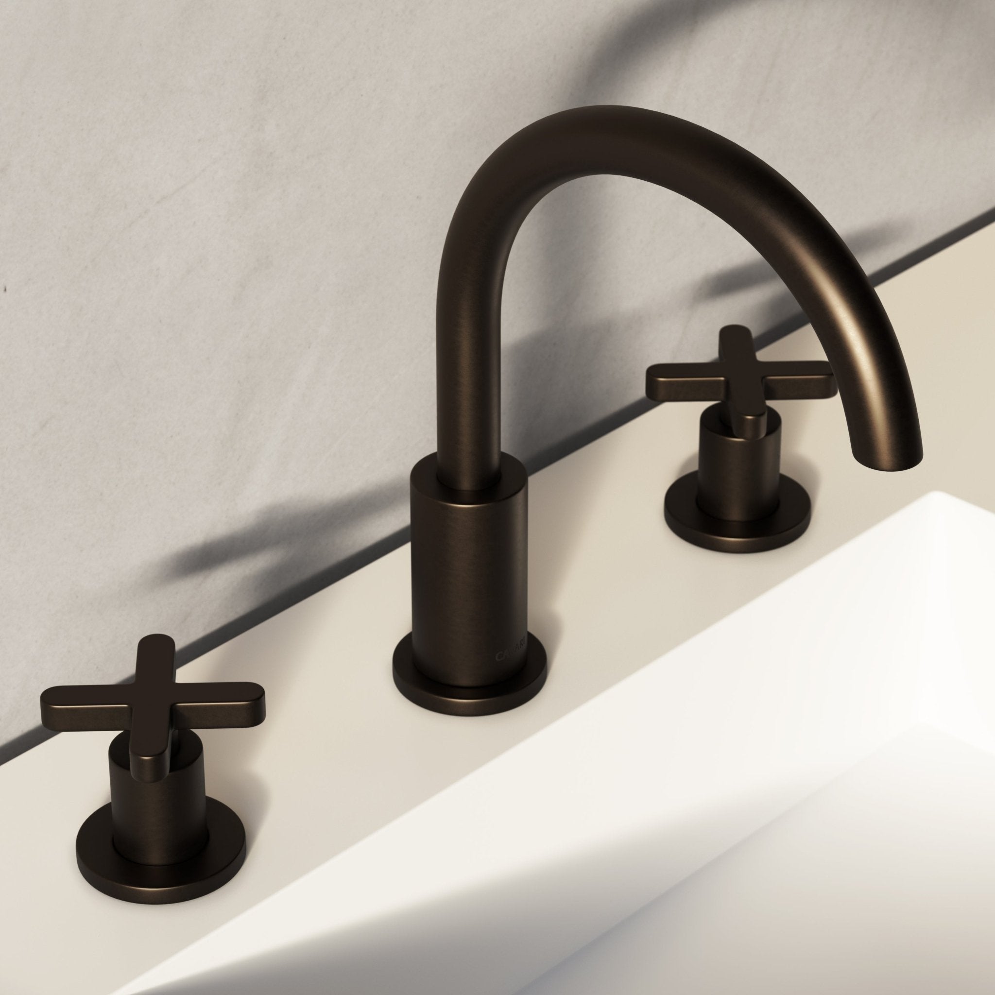 Image of Axiom Double Handle Deck Mounted Basin Tap - Cavari