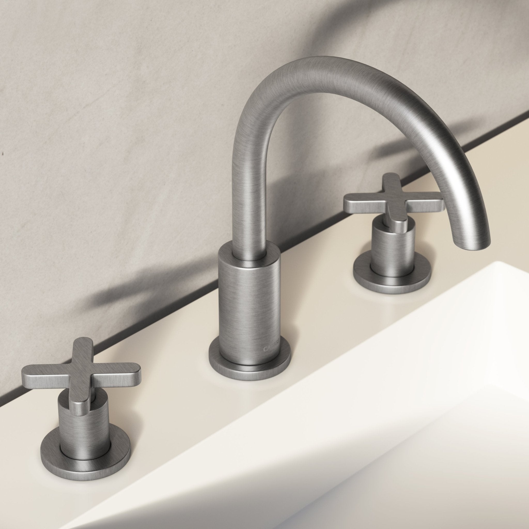 Image of Axiom Double Handle Deck Mounted Basin Tap - Cavari