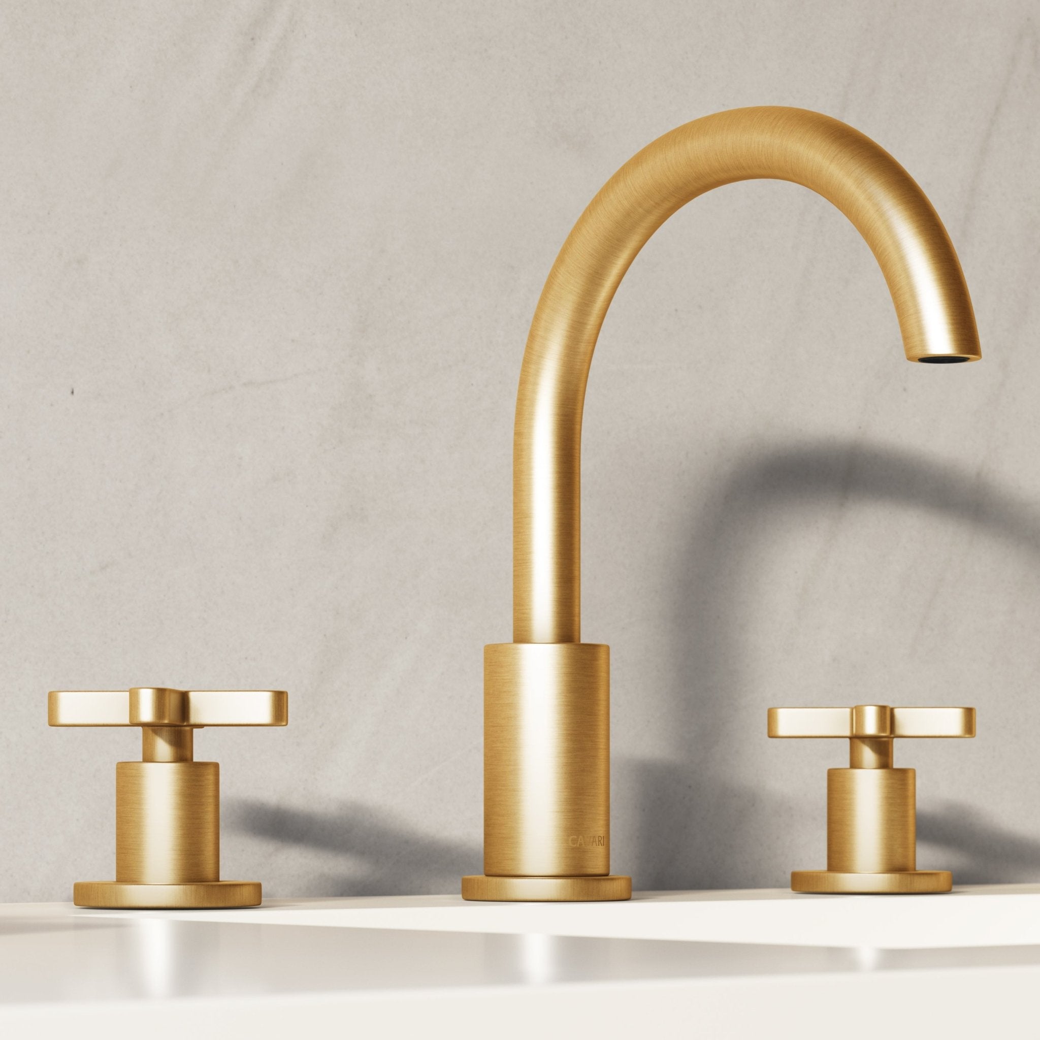 Image of Axiom Double Handle Deck Mounted Basin Tap - Cavari