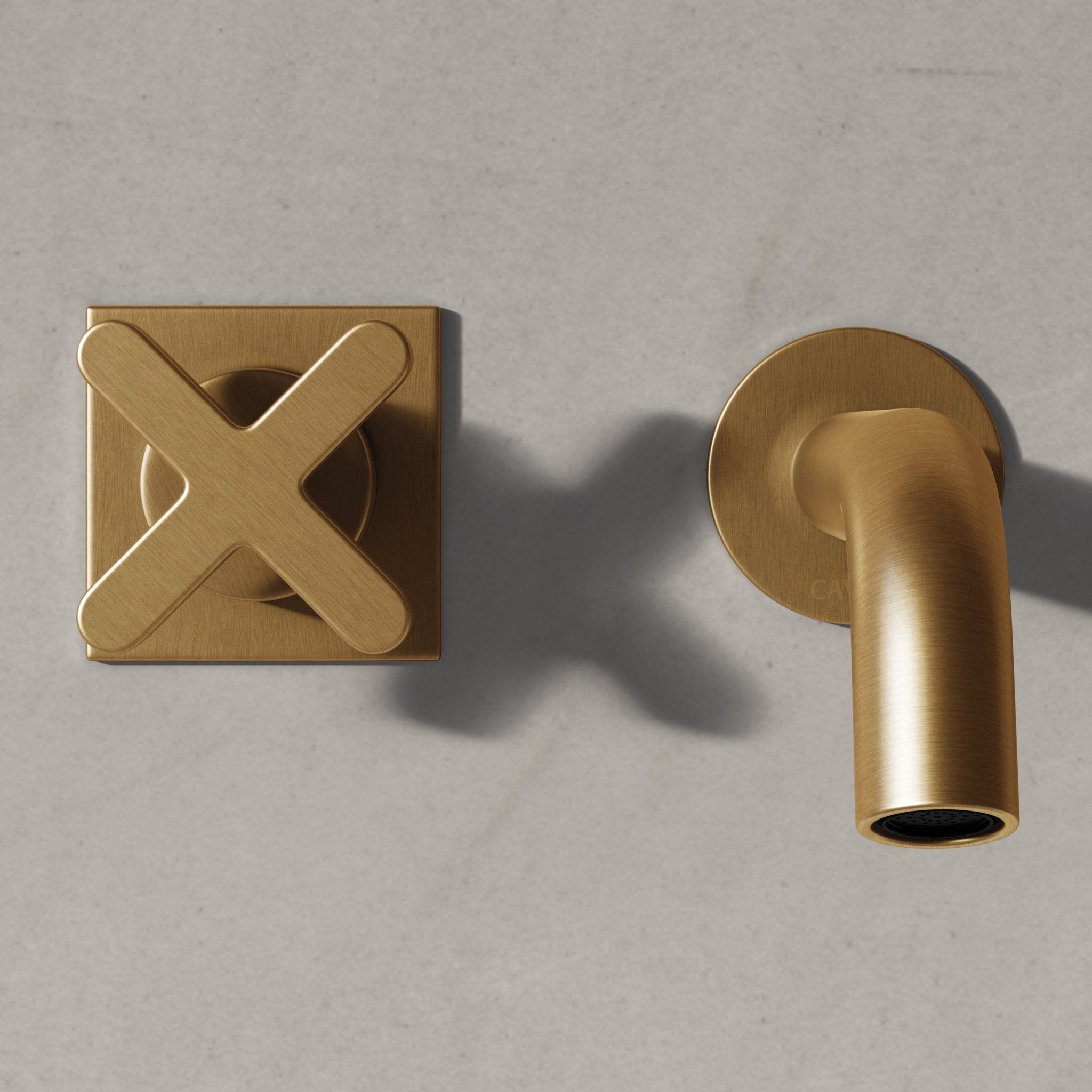 Image of Axiom Single Handle Wall Mounted Basin Mixer – Long Spout - Cavari