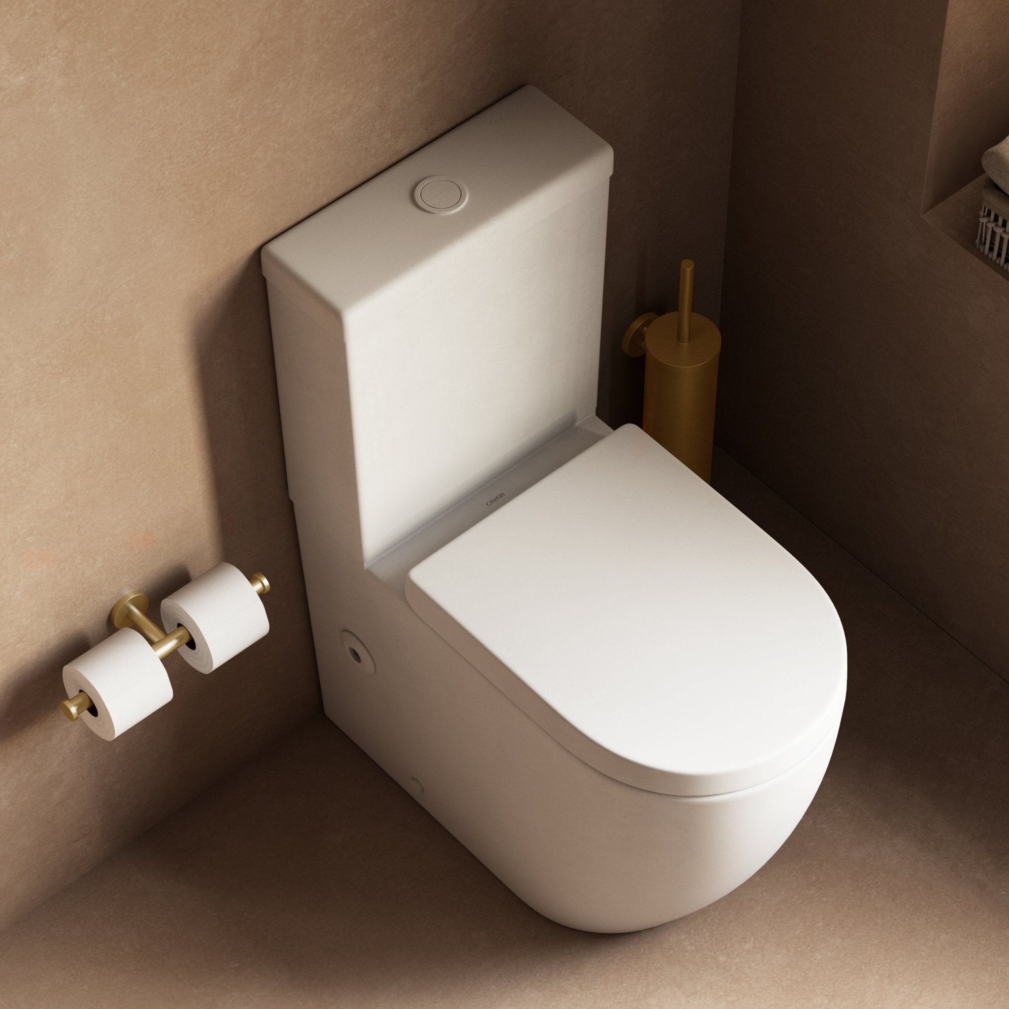 Image of Back-to-Wall Toilet - Cavari