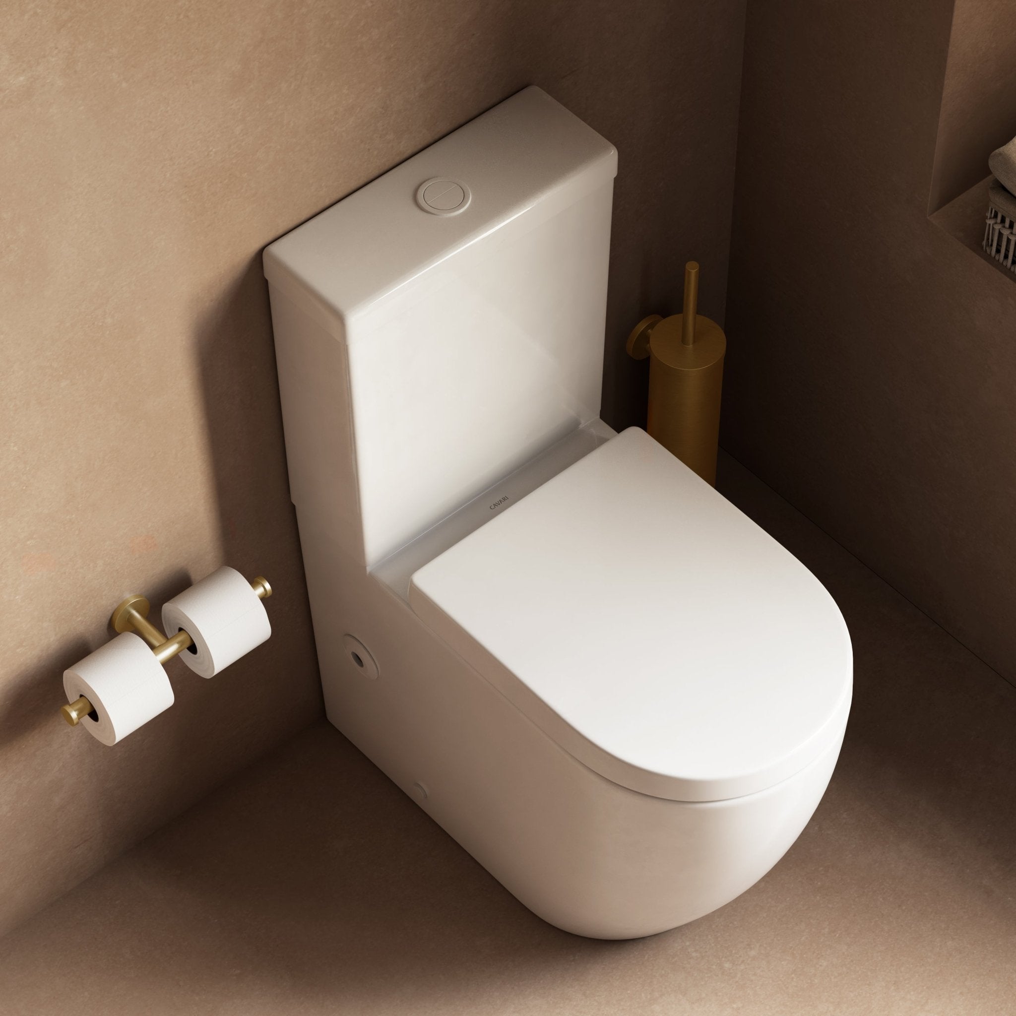 Image of Back-to-Wall Toilet - Cavari