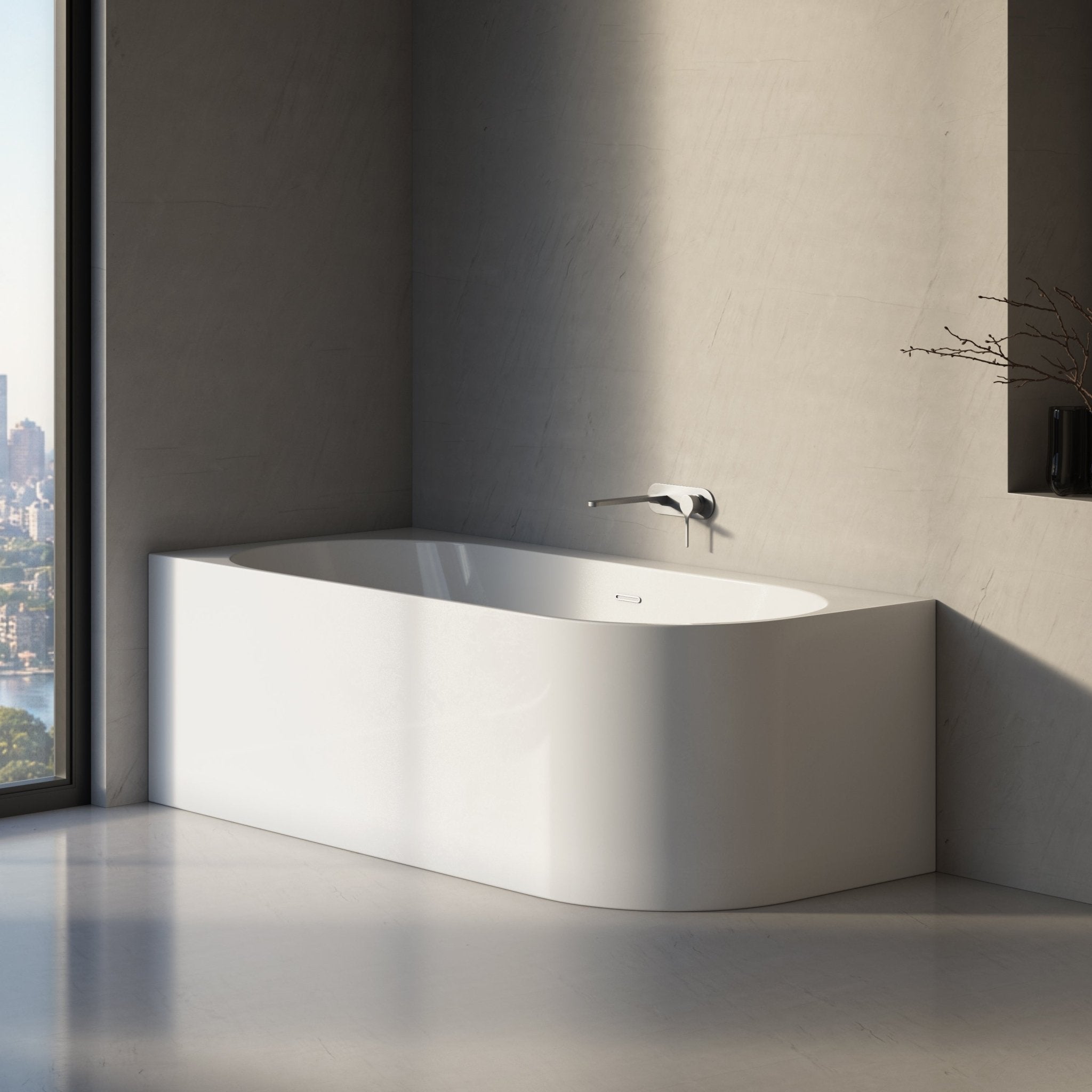 Image of Bastion Back-to-Wall Bath - Cavari
