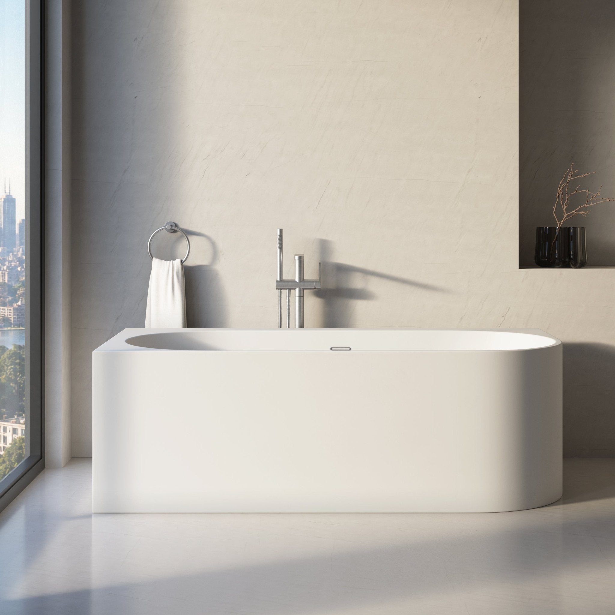 Image of Bastion Back-to-Wall Bath - Cavari