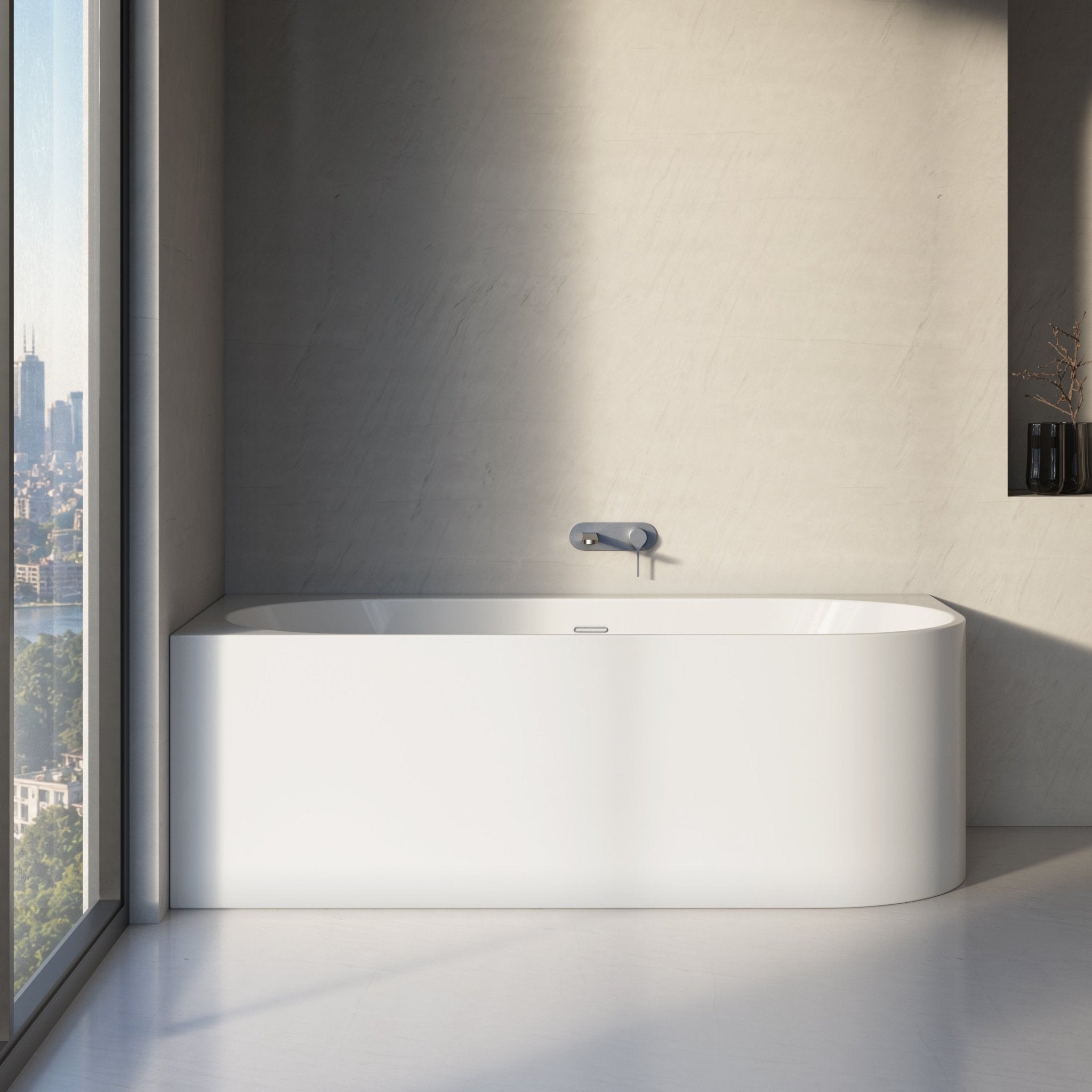 Image of Bastion Back-to-Wall Bath - Cavari