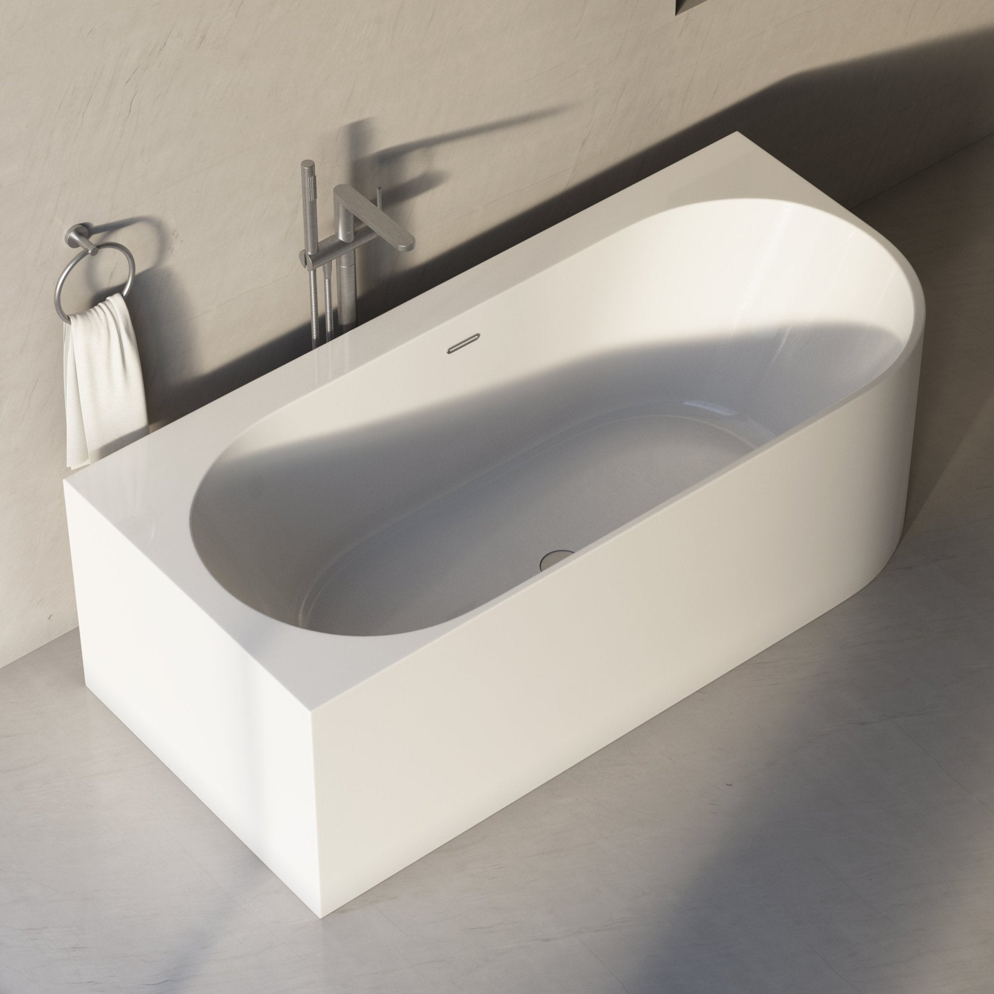 Image of Bastion Back-to-Wall Bath - Cavari