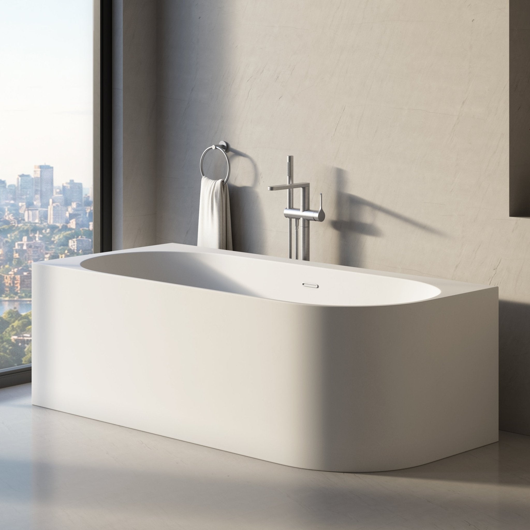 Image of Bastion Back-to-Wall Bath - Cavari