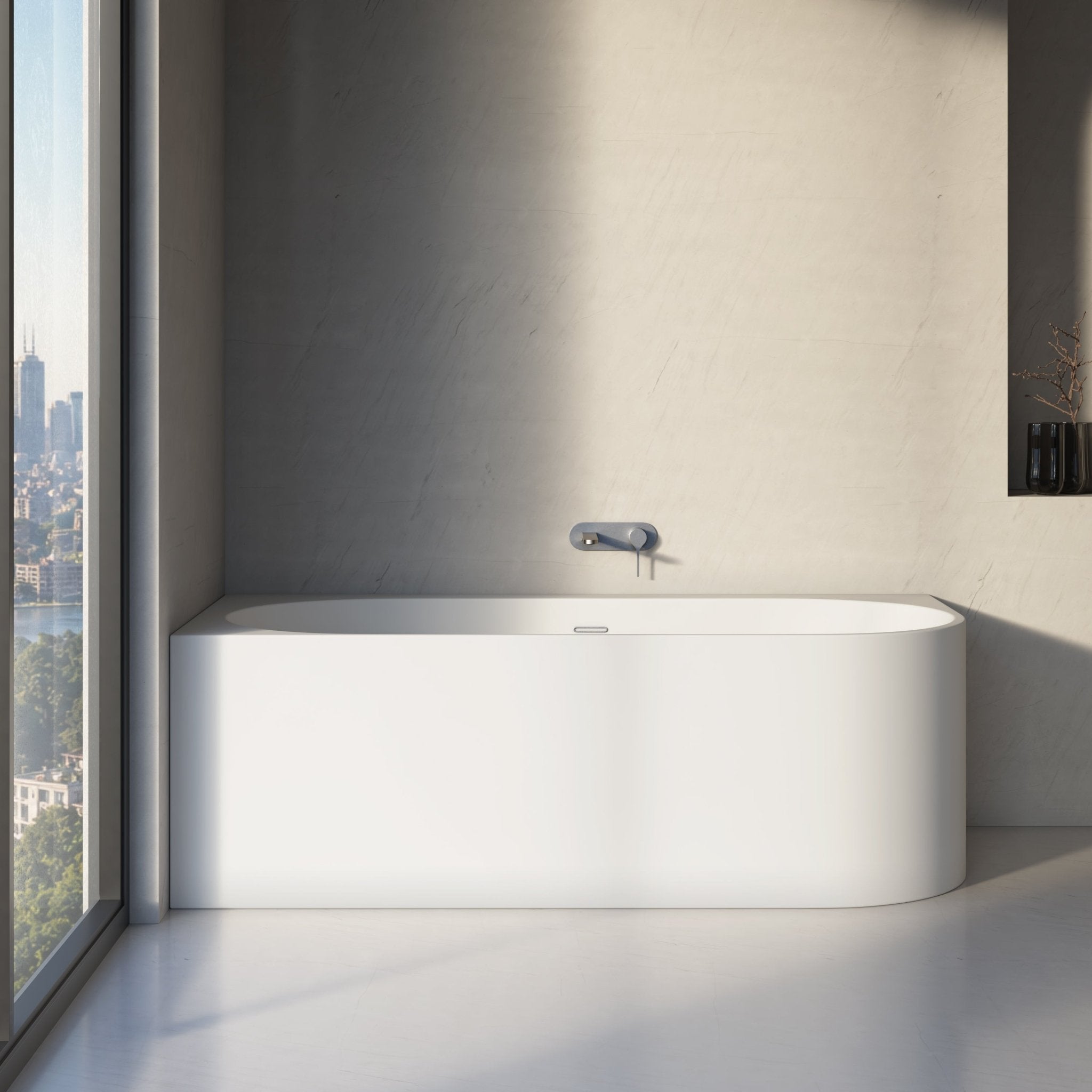 Image of Bastion Back-to-Wall Bath - Cavari