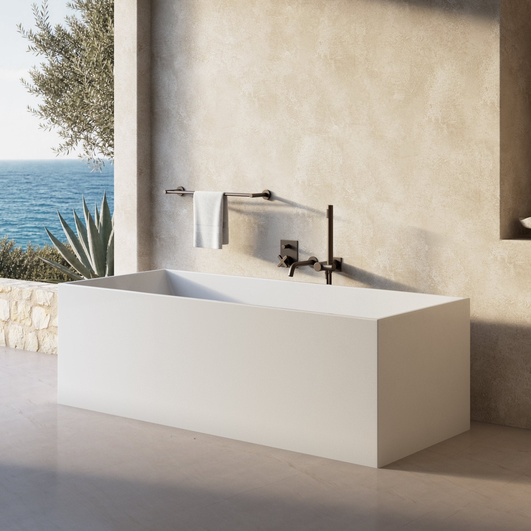 Image of Bloc Freestanding Bath - Cavari