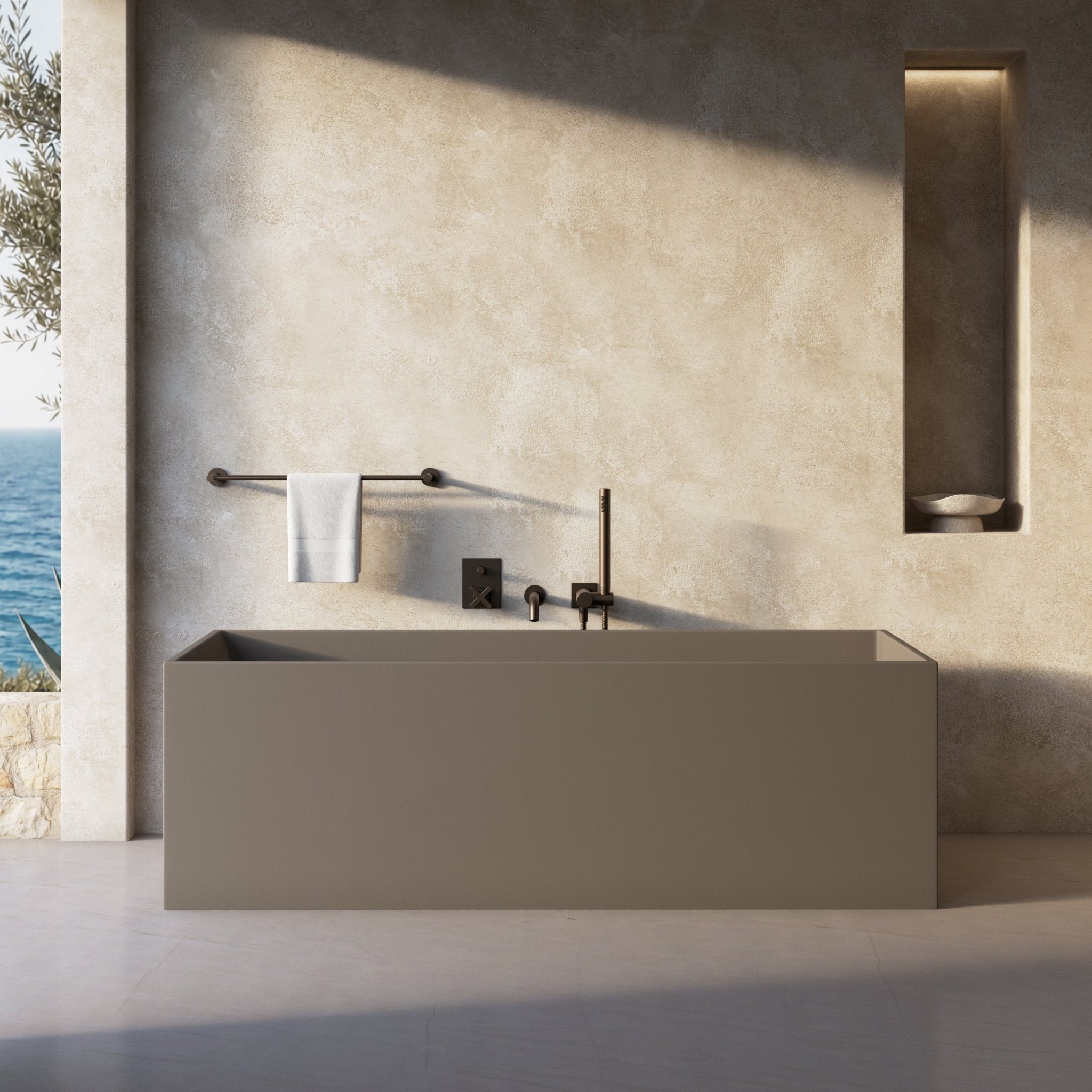 Image of Bloc Freestanding Bath - Cavari