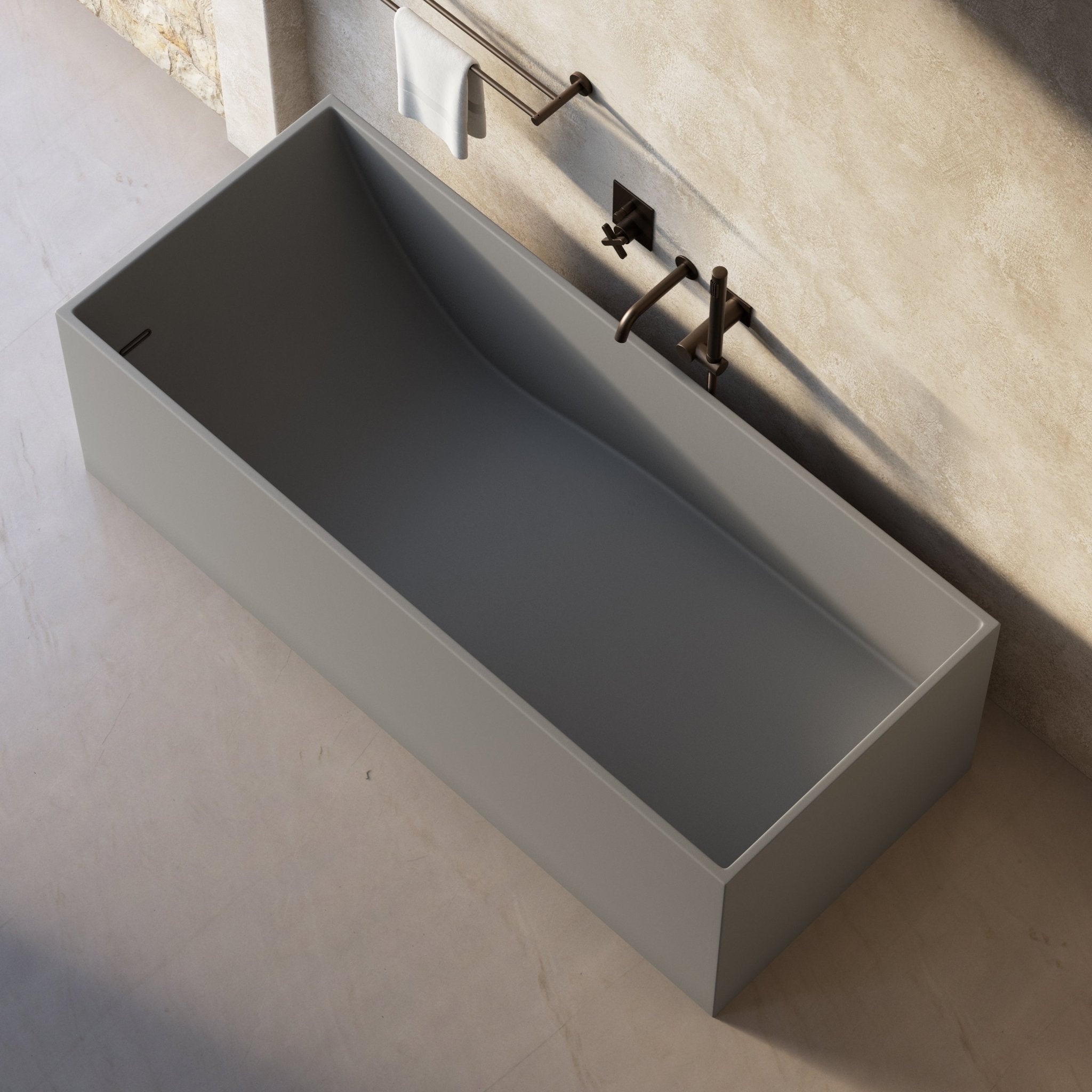 Image of Bloc Freestanding Bath - Cavari