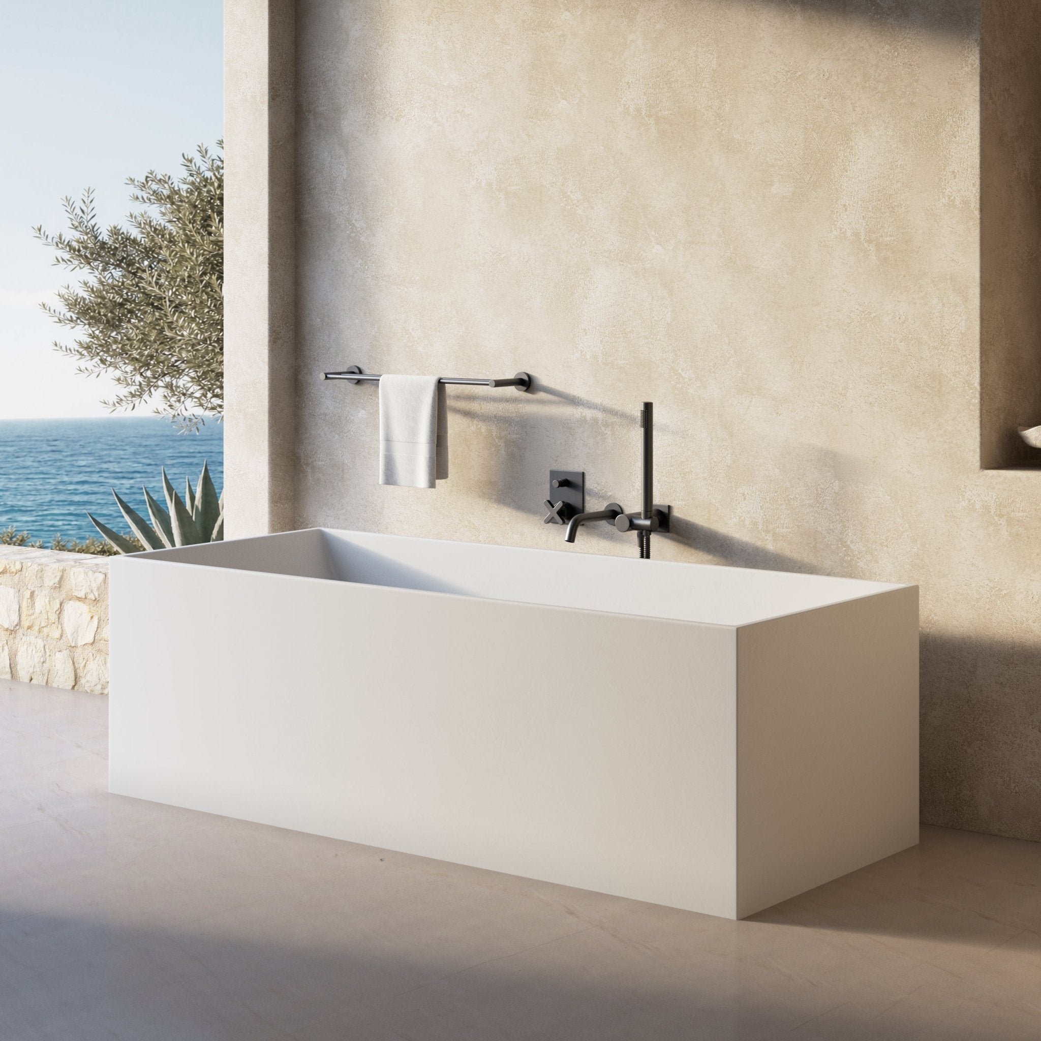 Image of Bloc Freestanding Bath - Cavari