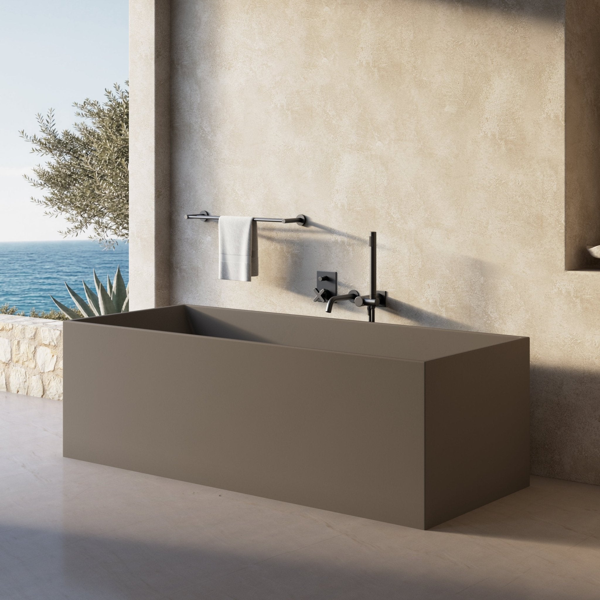 Image of Bloc Freestanding Bath - Cavari