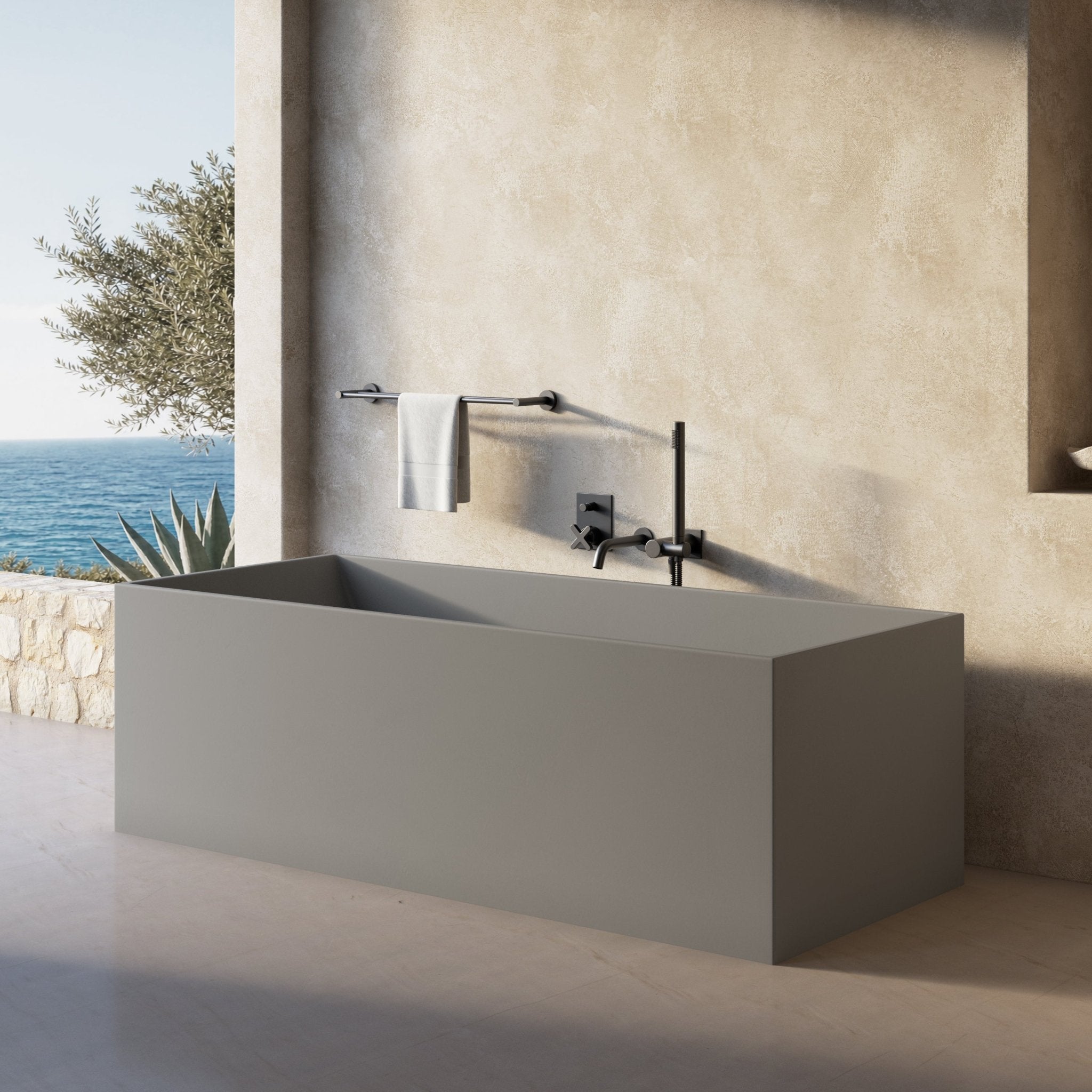 Image of Bloc Freestanding Bath - Cavari