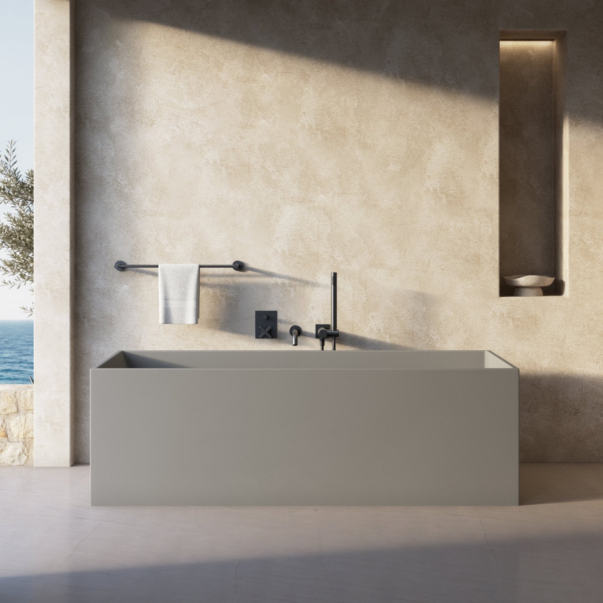 Image of Bloc Freestanding Bath - Cavari