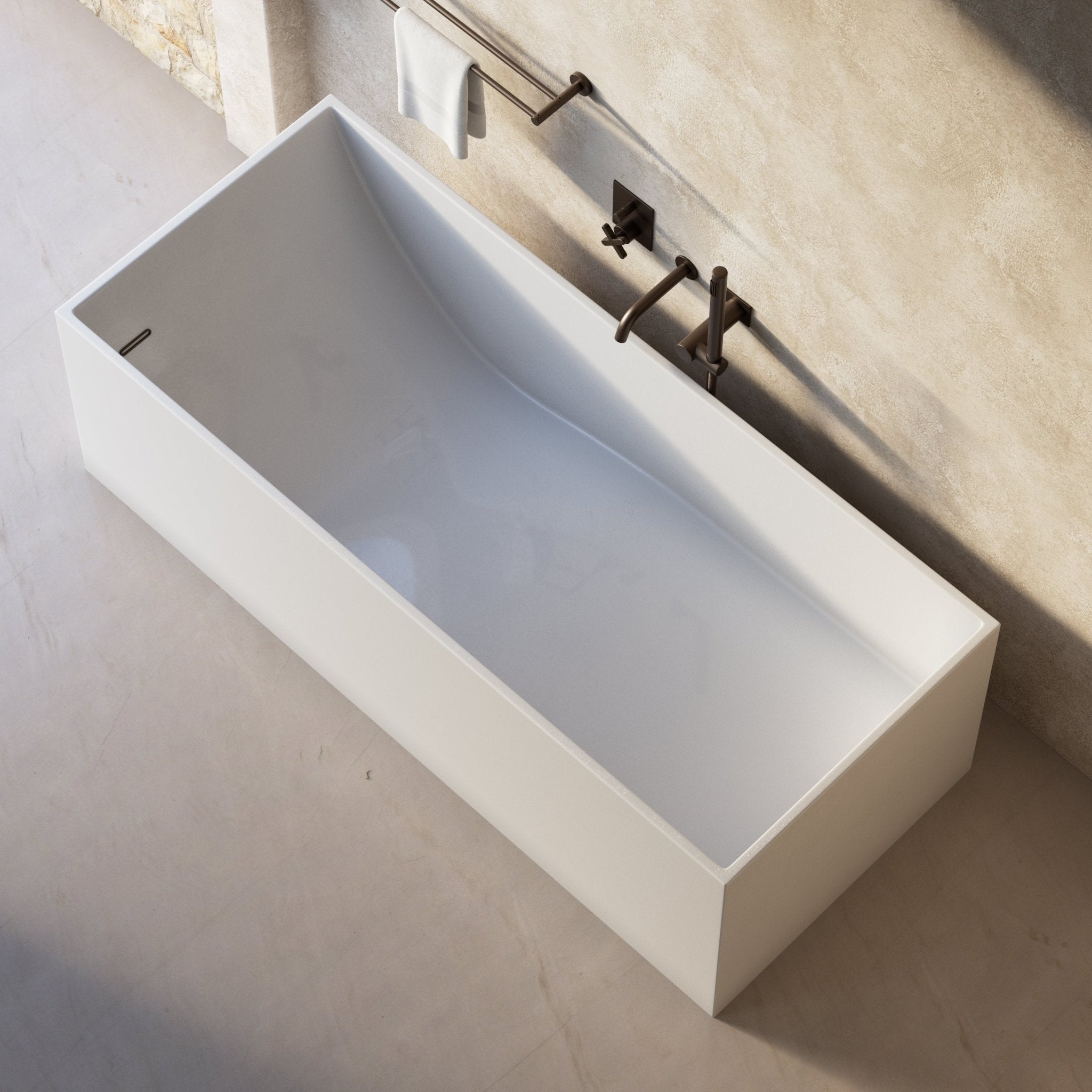 Image of Bloc Freestanding Bath - Cavari