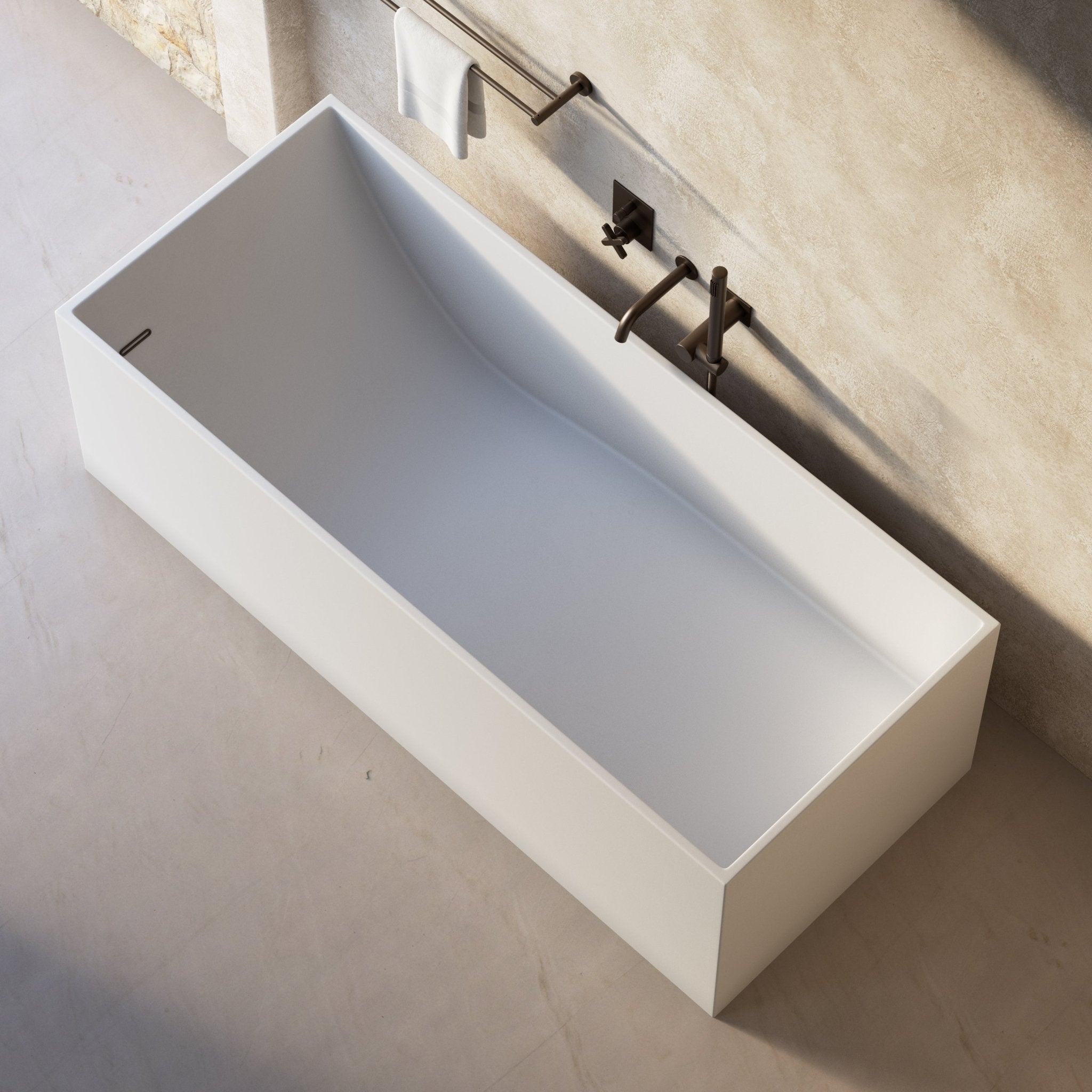 Image of Bloc Freestanding Bath - Cavari