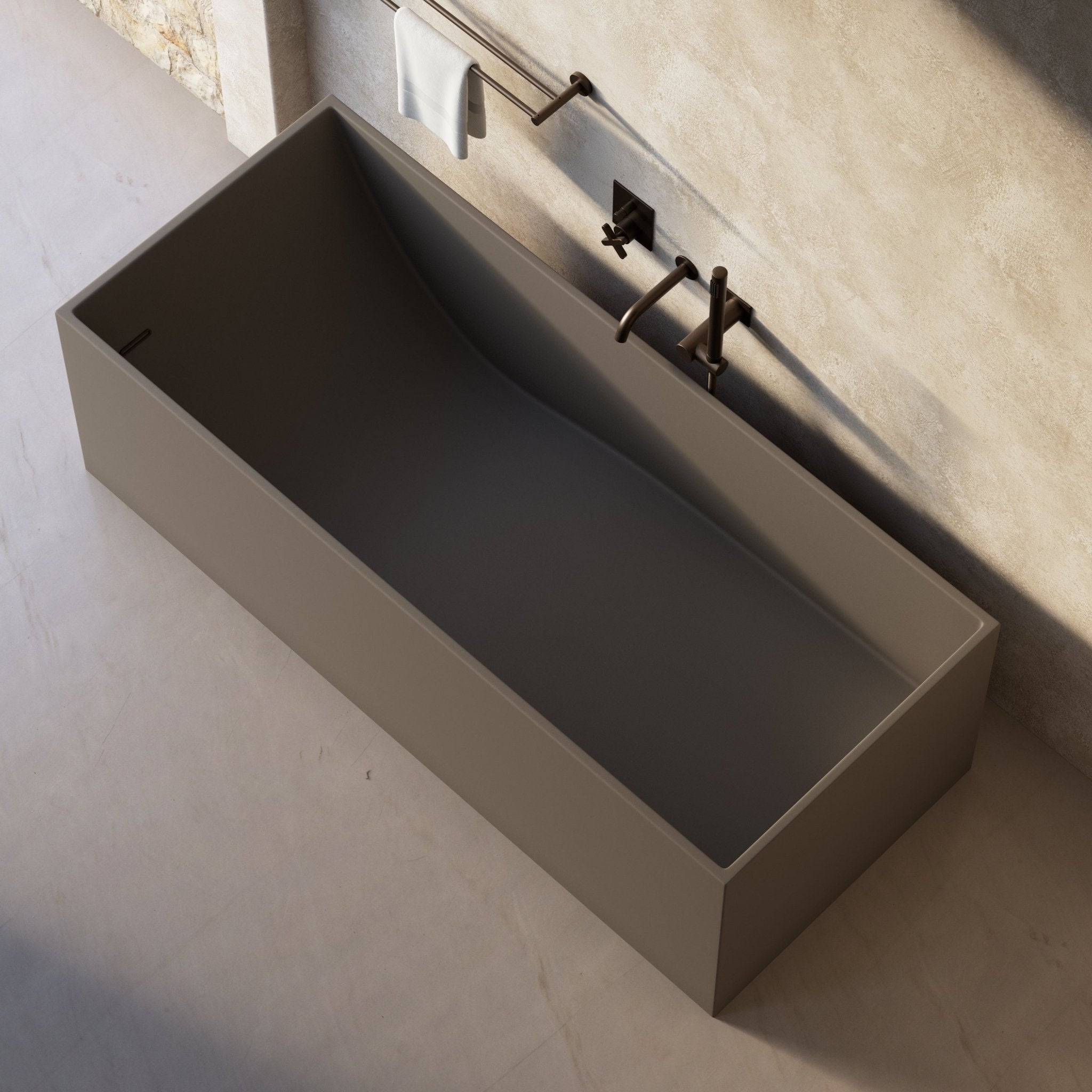 Image of Bloc Freestanding Bath - Cavari