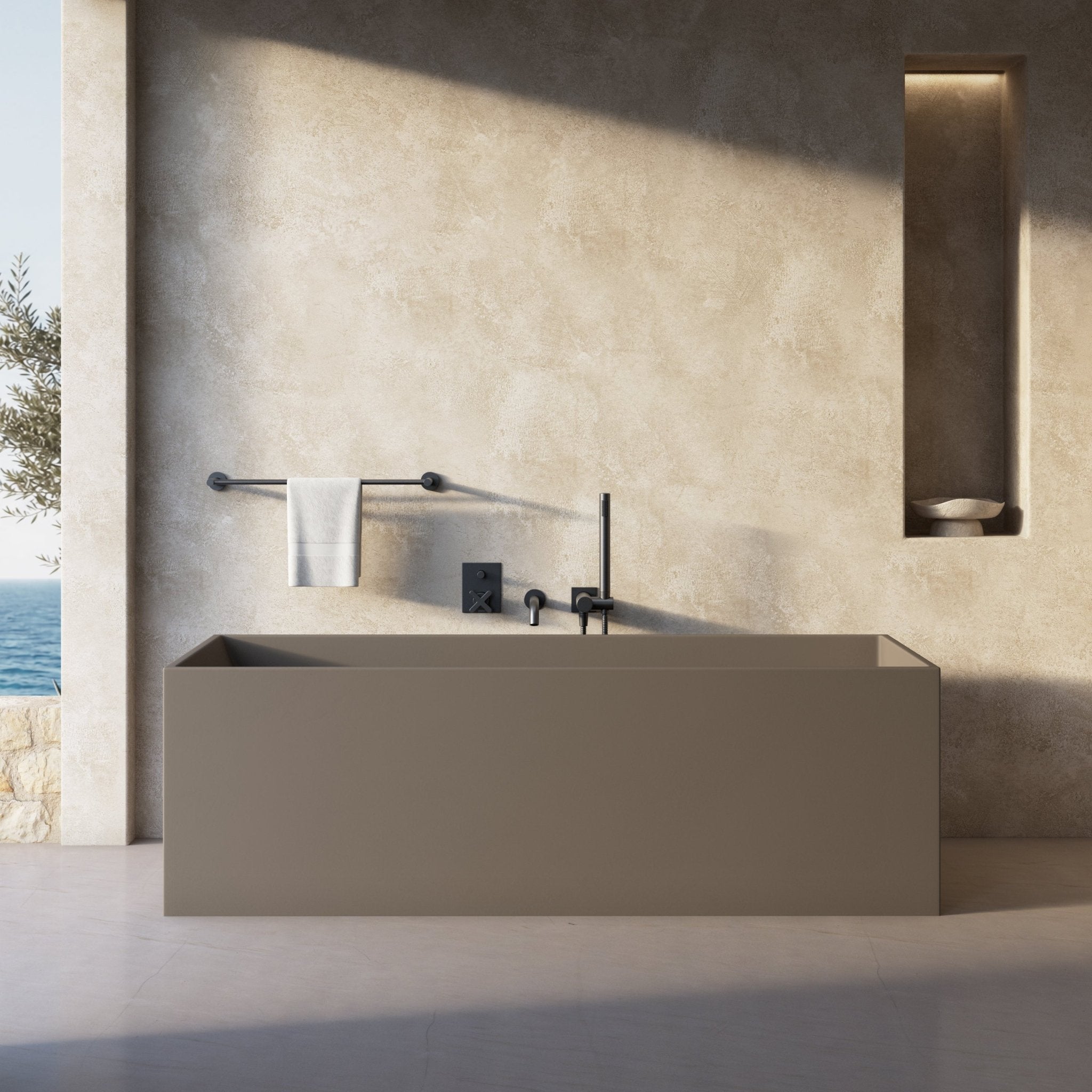 Image of Bloc Freestanding Bath - Cavari