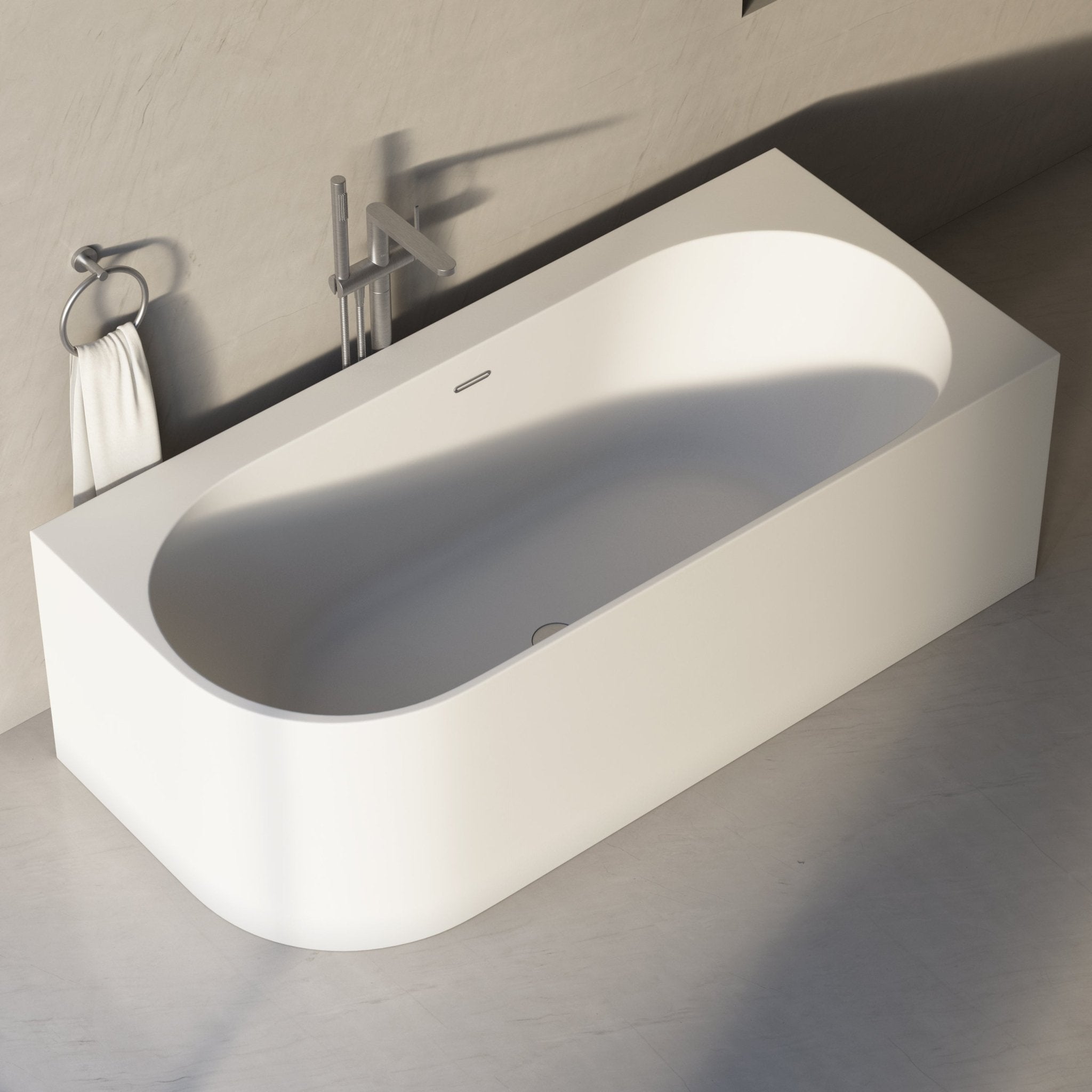 Image of Cloister Back-to-Wall Bath - Cavari