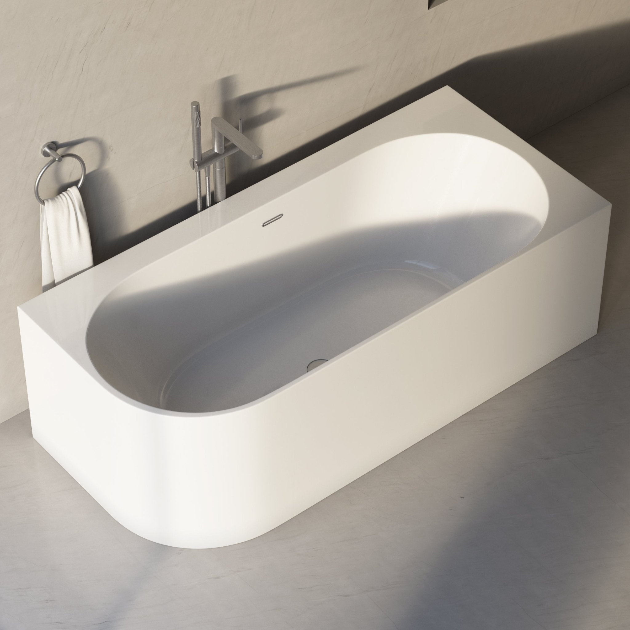 Image of Cloister Back-to-Wall Bath - Cavari