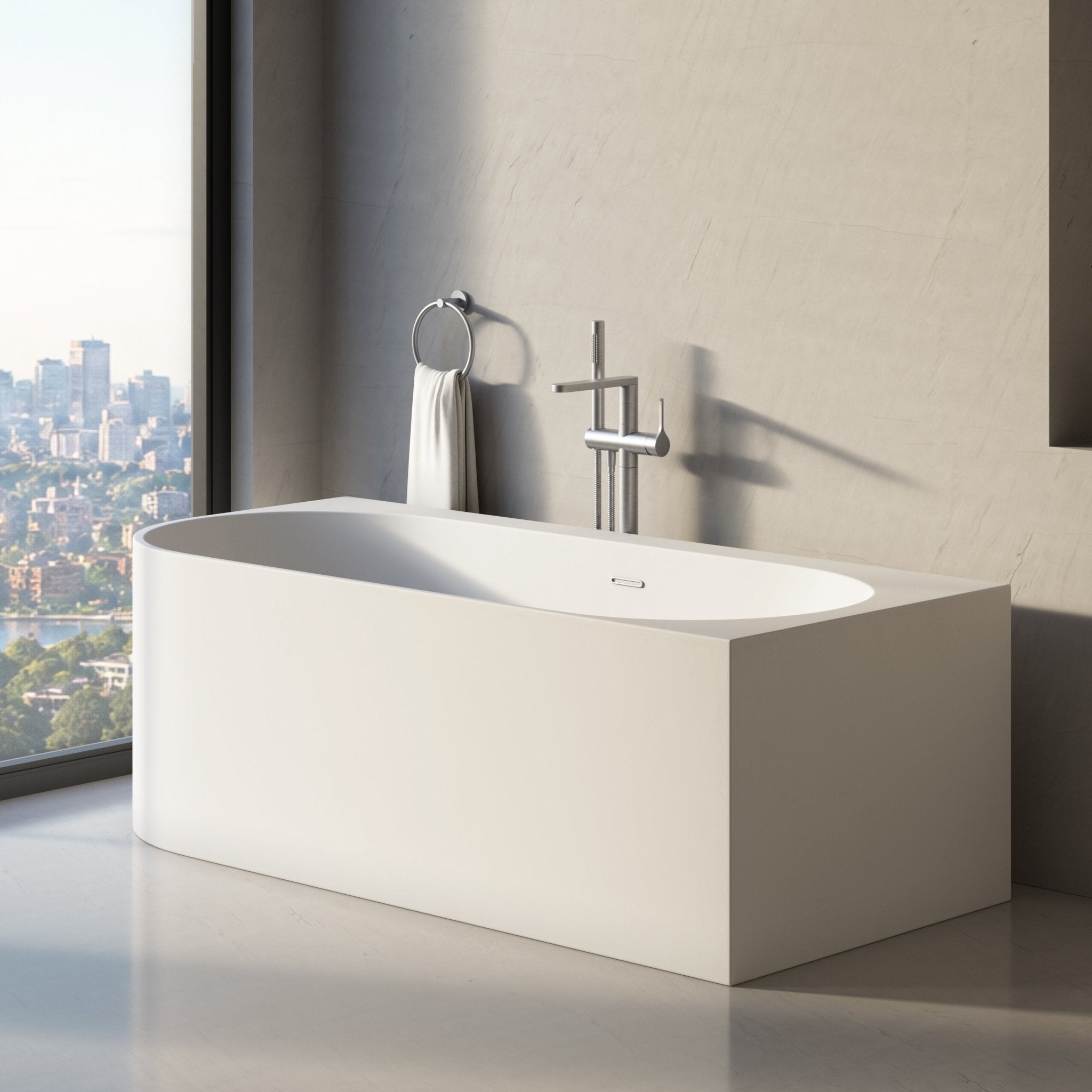 Image of Cloister Back-to-Wall Bath - Cavari