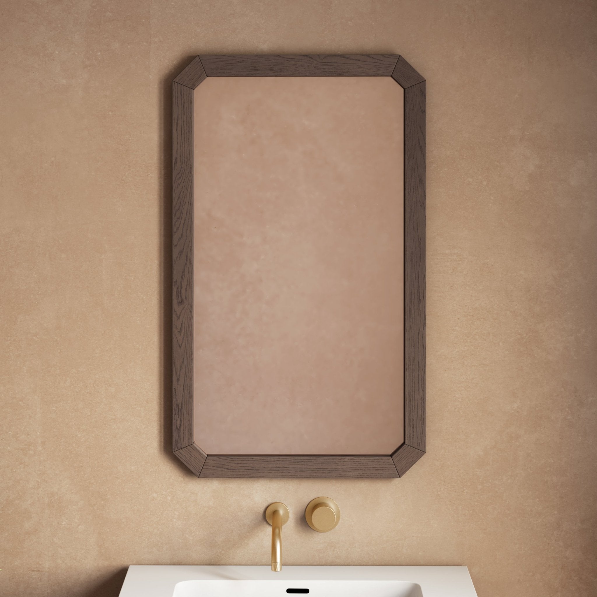 Image of Cornice 600 Octagonal Mirror - Cavari