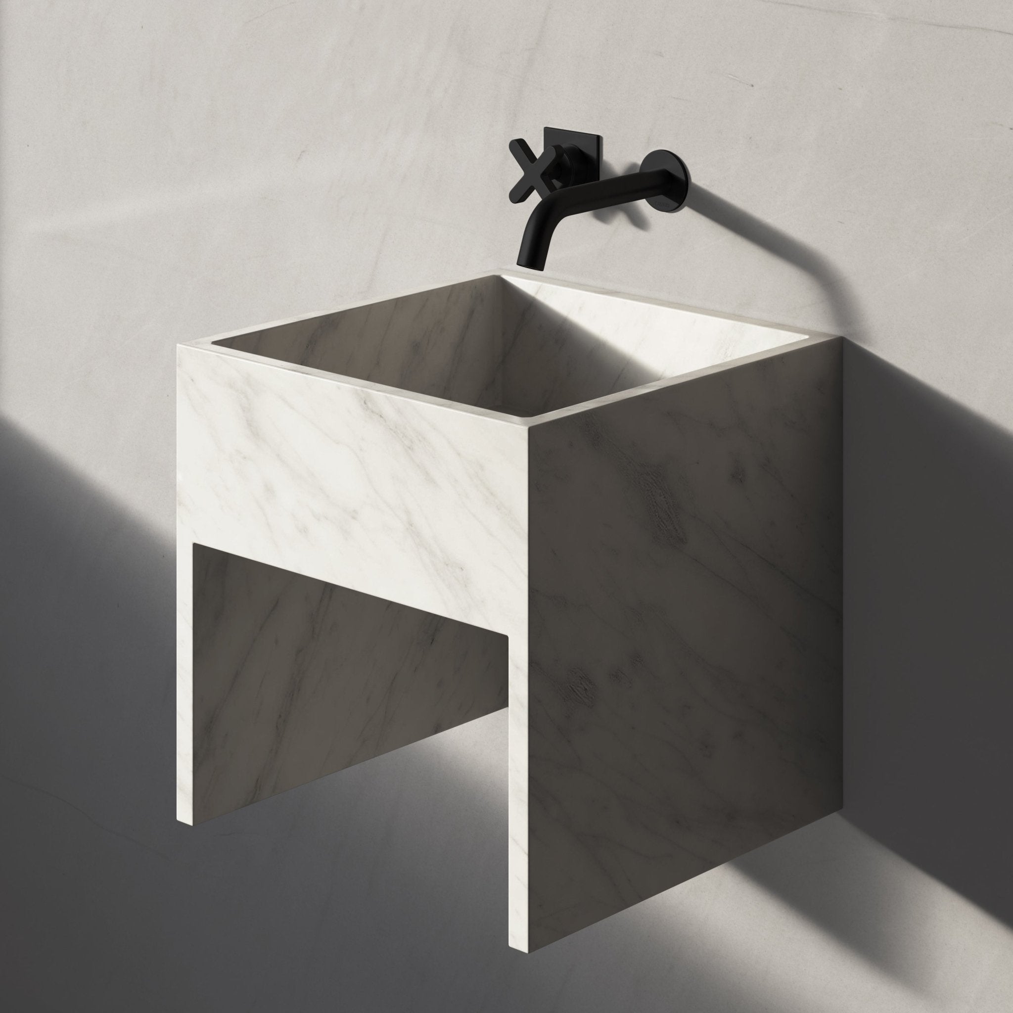 Image of Cubo Wall Basin - Cavari