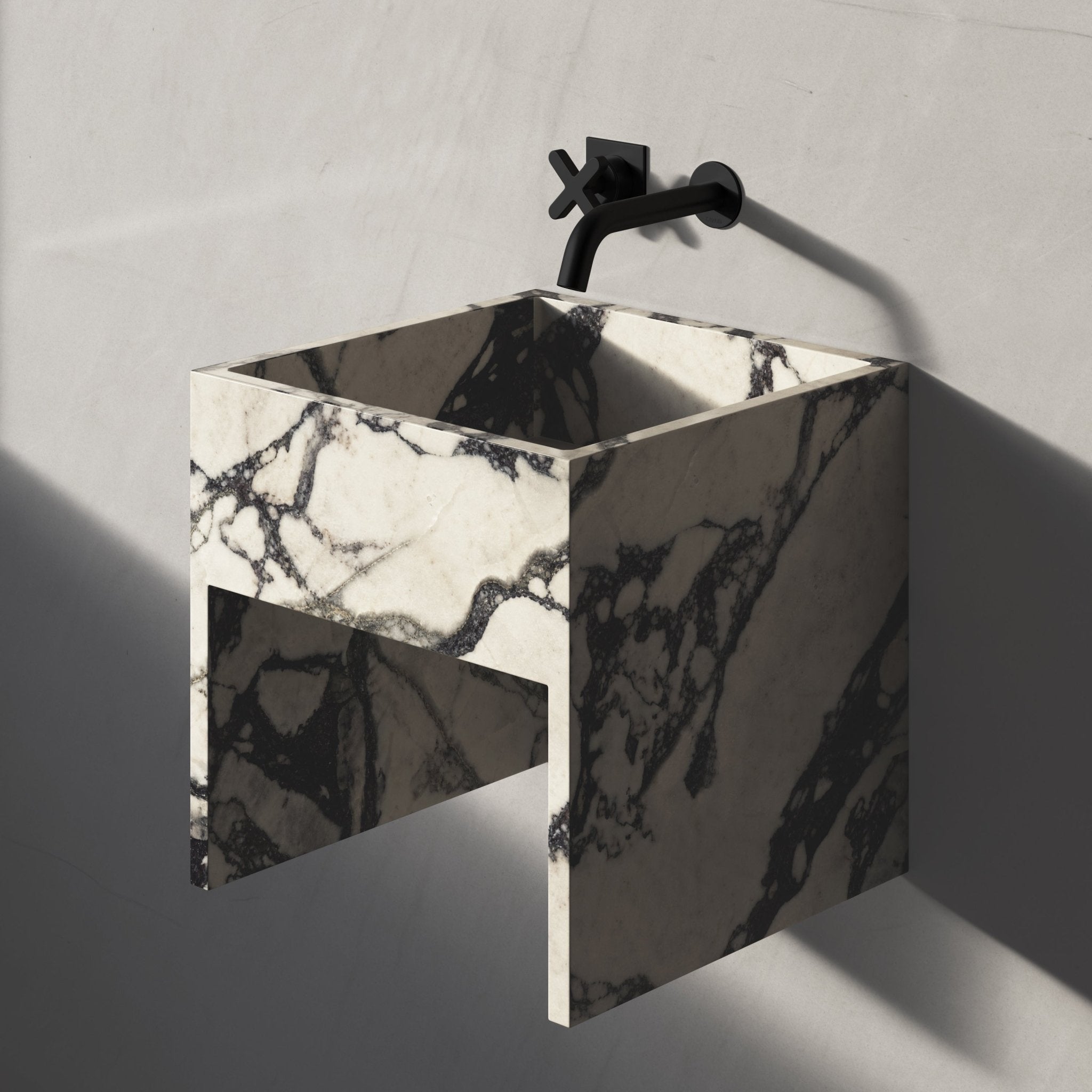 Image of Cubo Wall Basin - Cavari