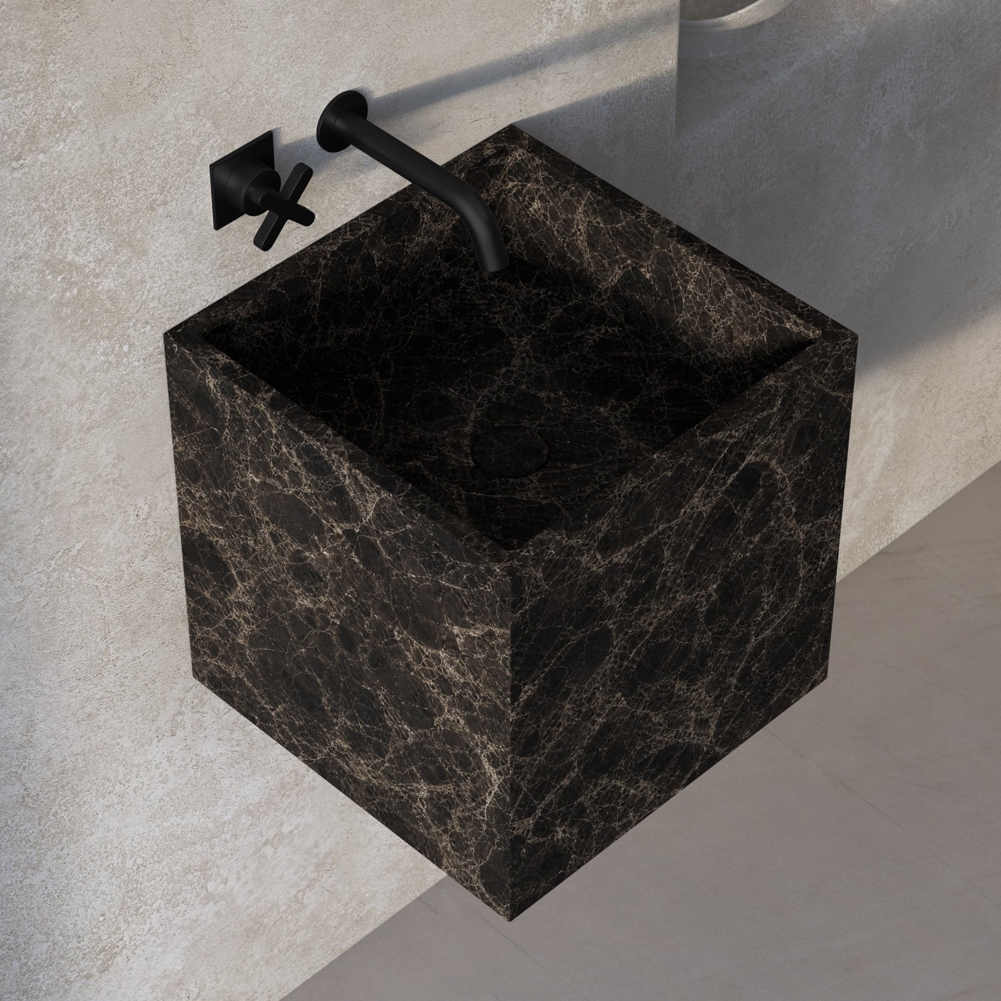 Image of Cubo Wall Basin - Cavari