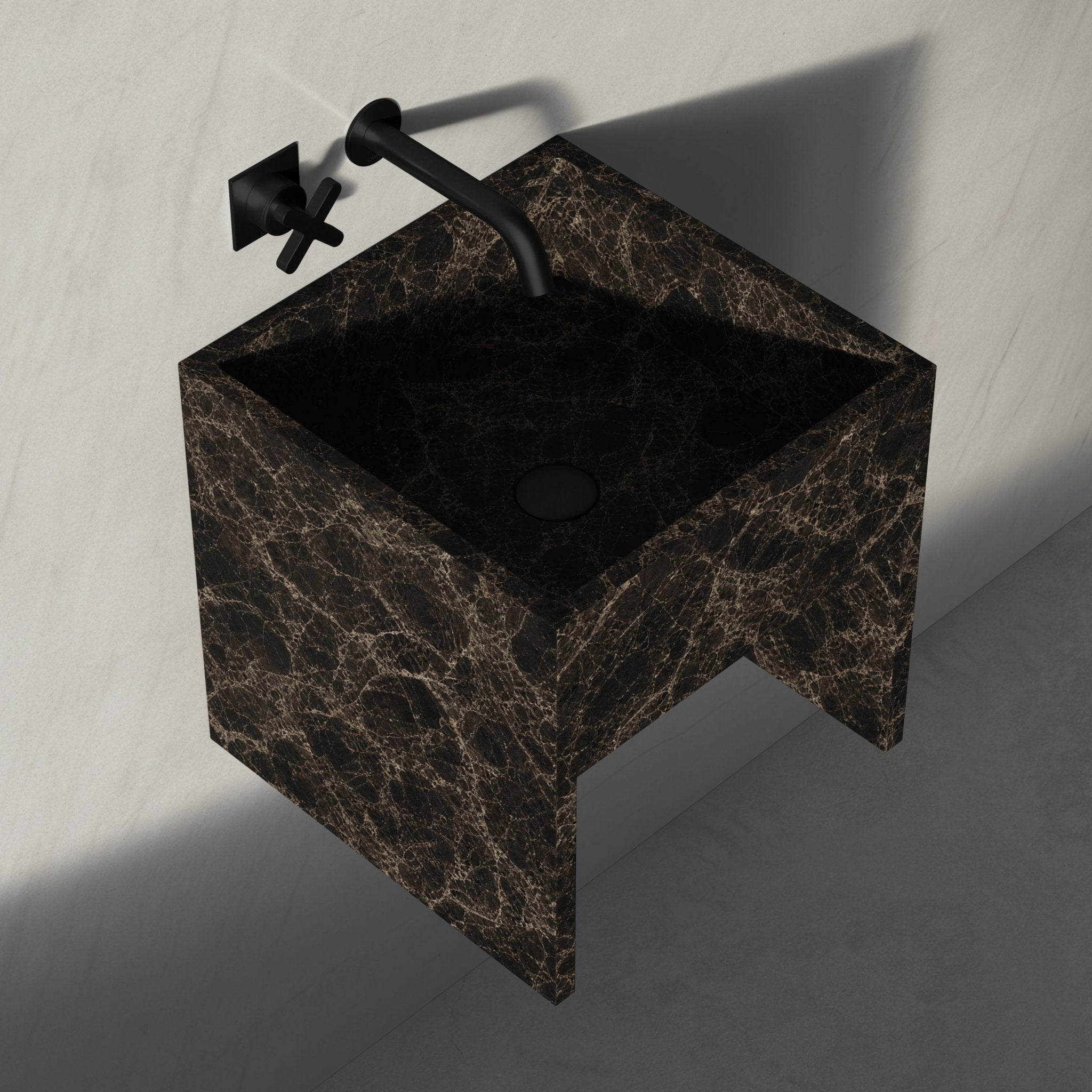 Image of Cubo Wall Basin - Cavari