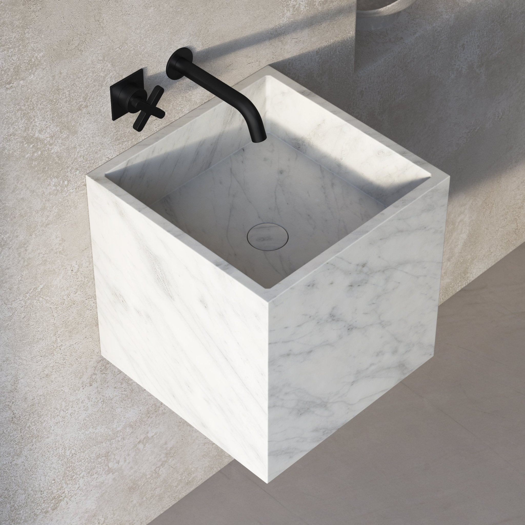 Image of Cubo Wall Basin - Cavari