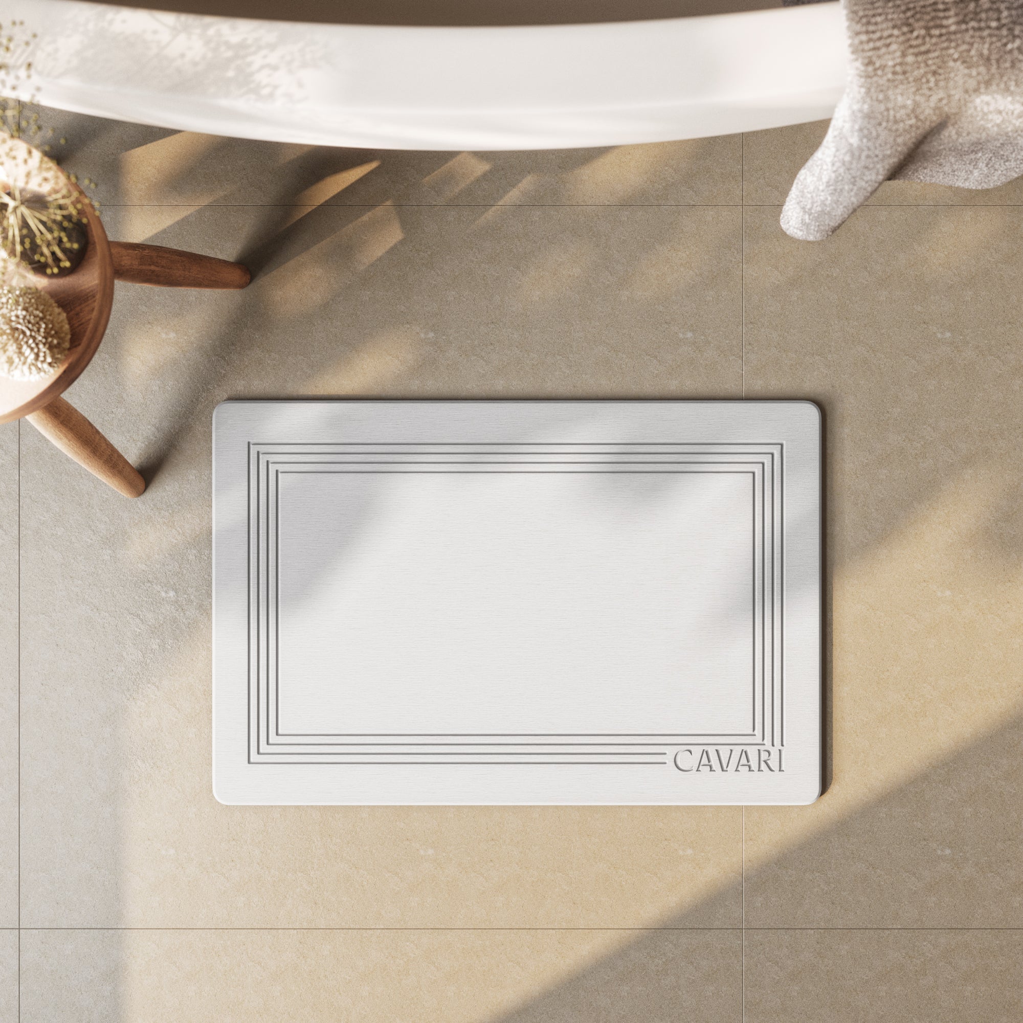 Image of Diatomite Stone Bath Mat - Cavari