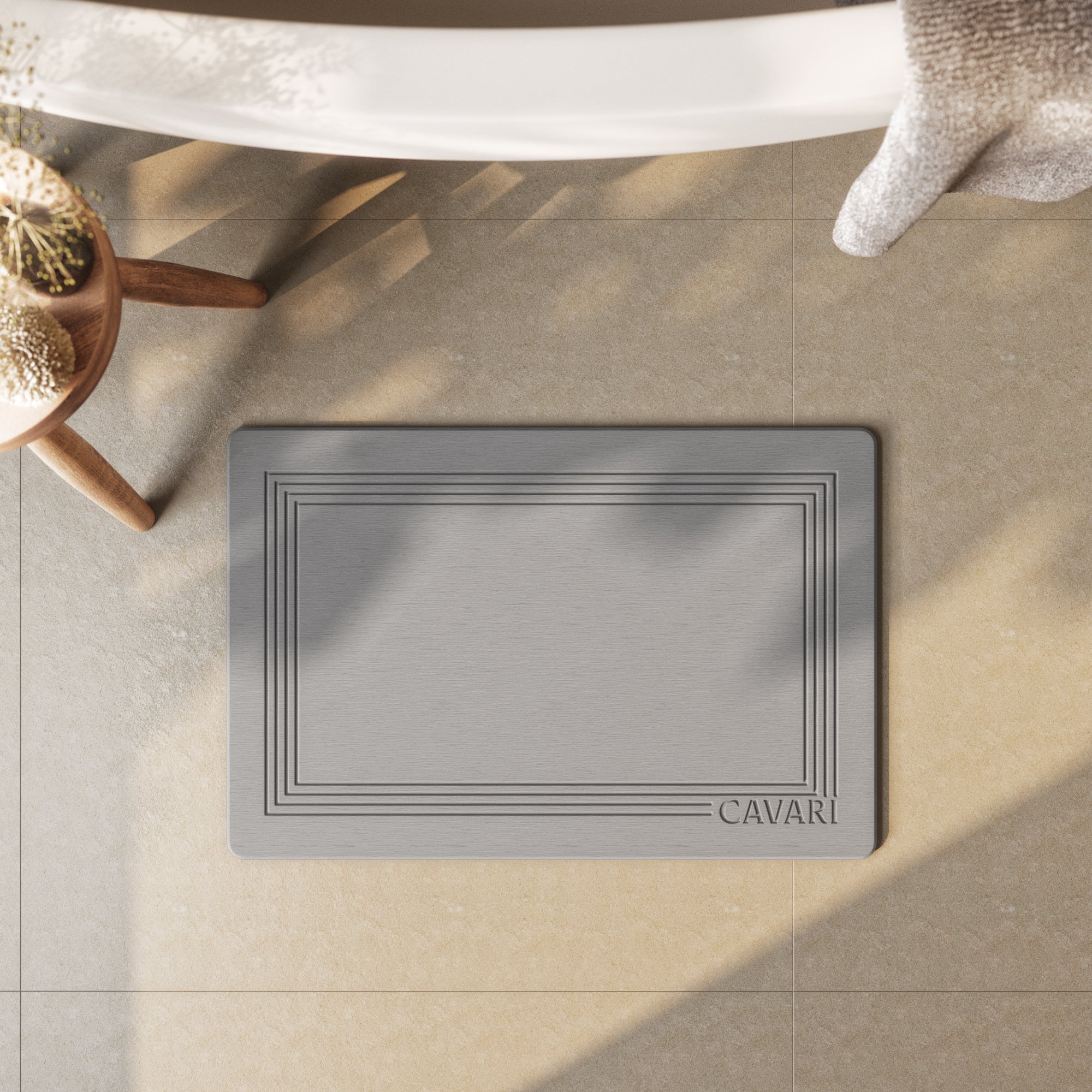 Image of Diatomite Stone Bath Mat - Cavari