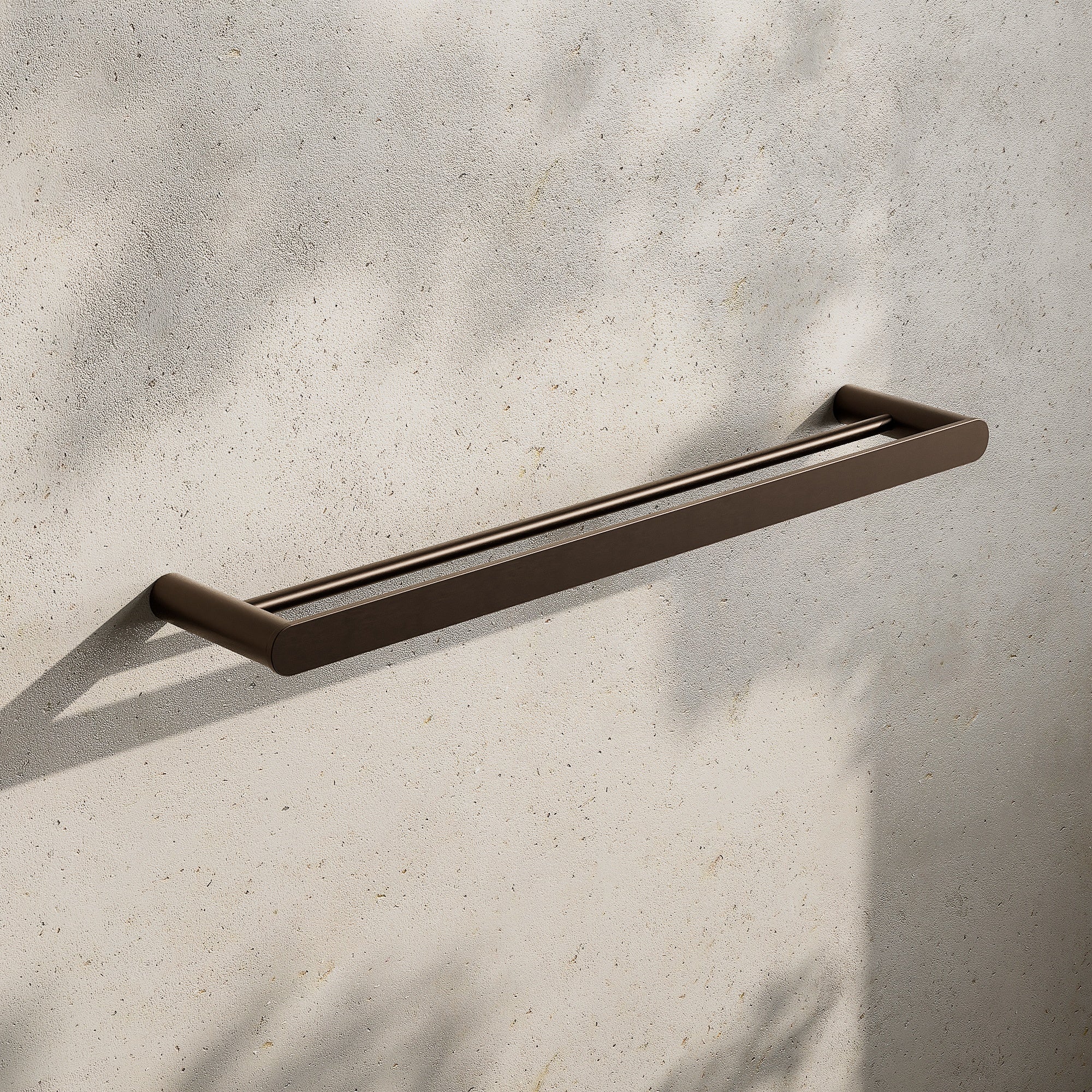 Image of Double Towel Rail 600mm - Flat - Cavari