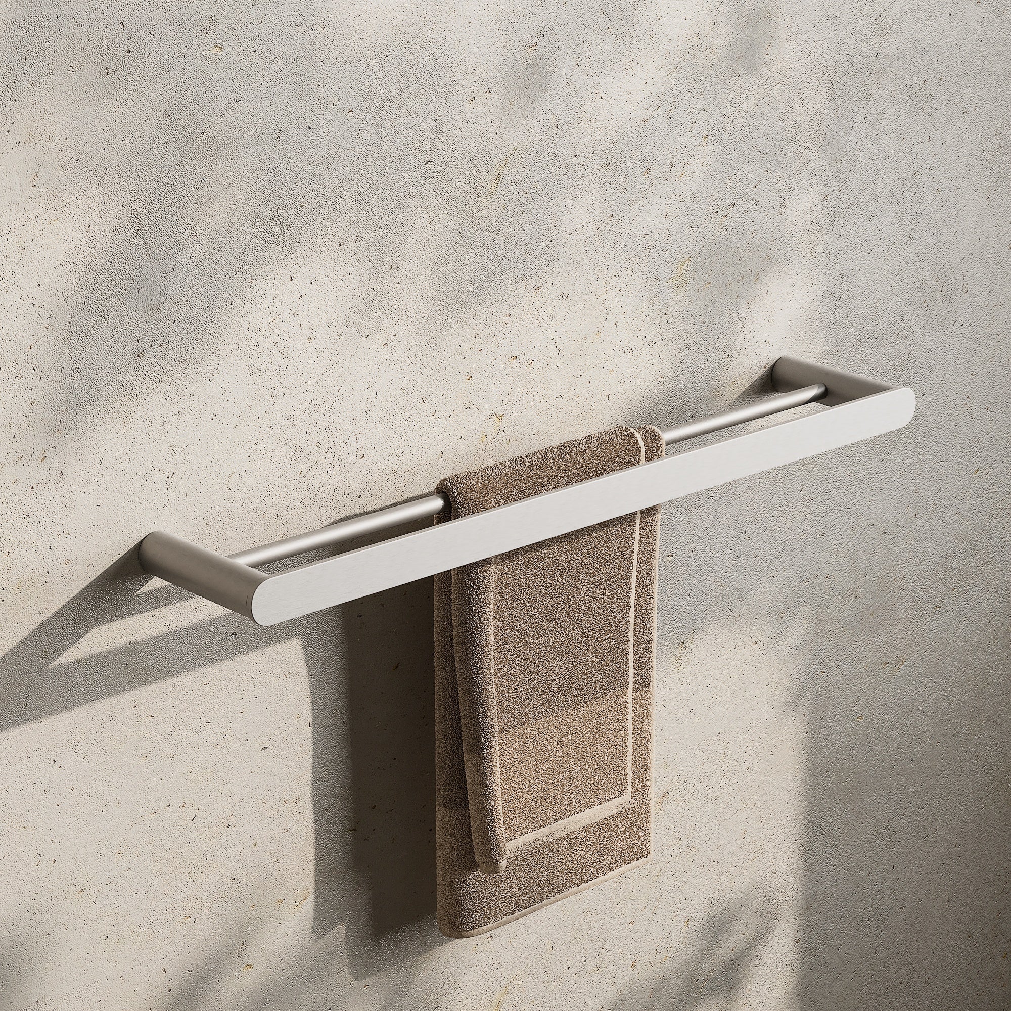 Image of Double Towel Rail 600mm - Flat - Cavari