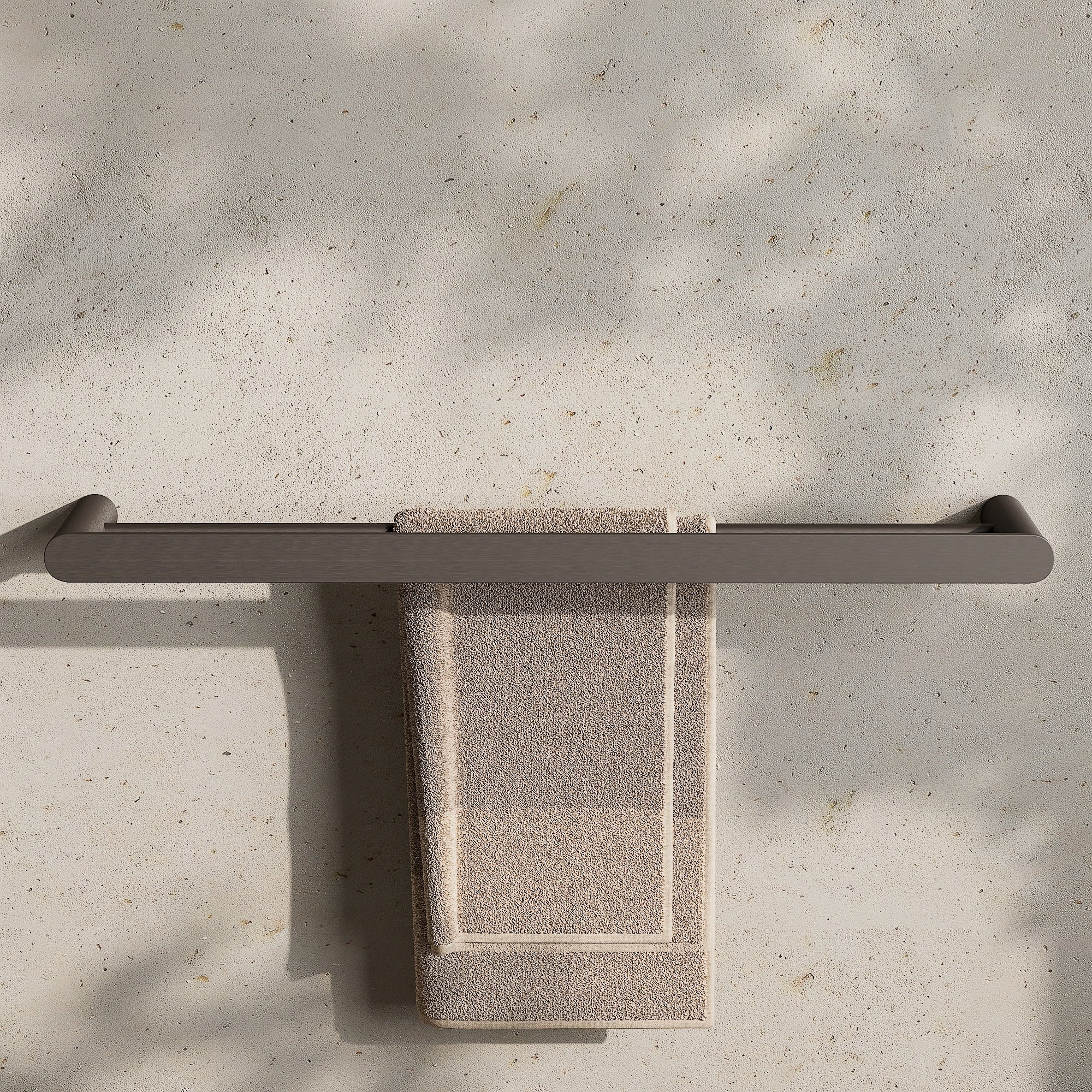 Image of Double Towel Rail 600mm - Flat - Cavari