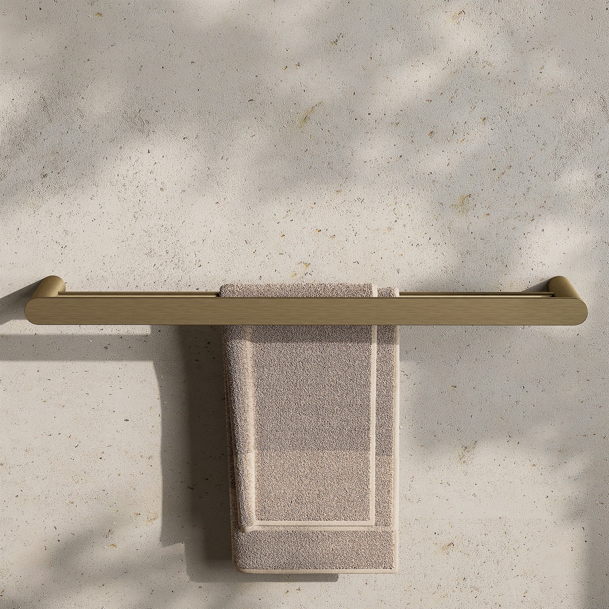Image of Double Towel Rail 600mm - Flat - Cavari