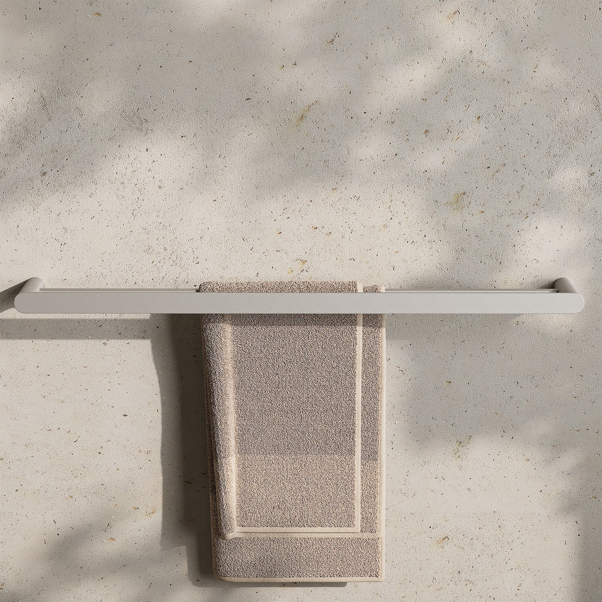 Image of Double Towel Rail 800mm - Flat - Cavari