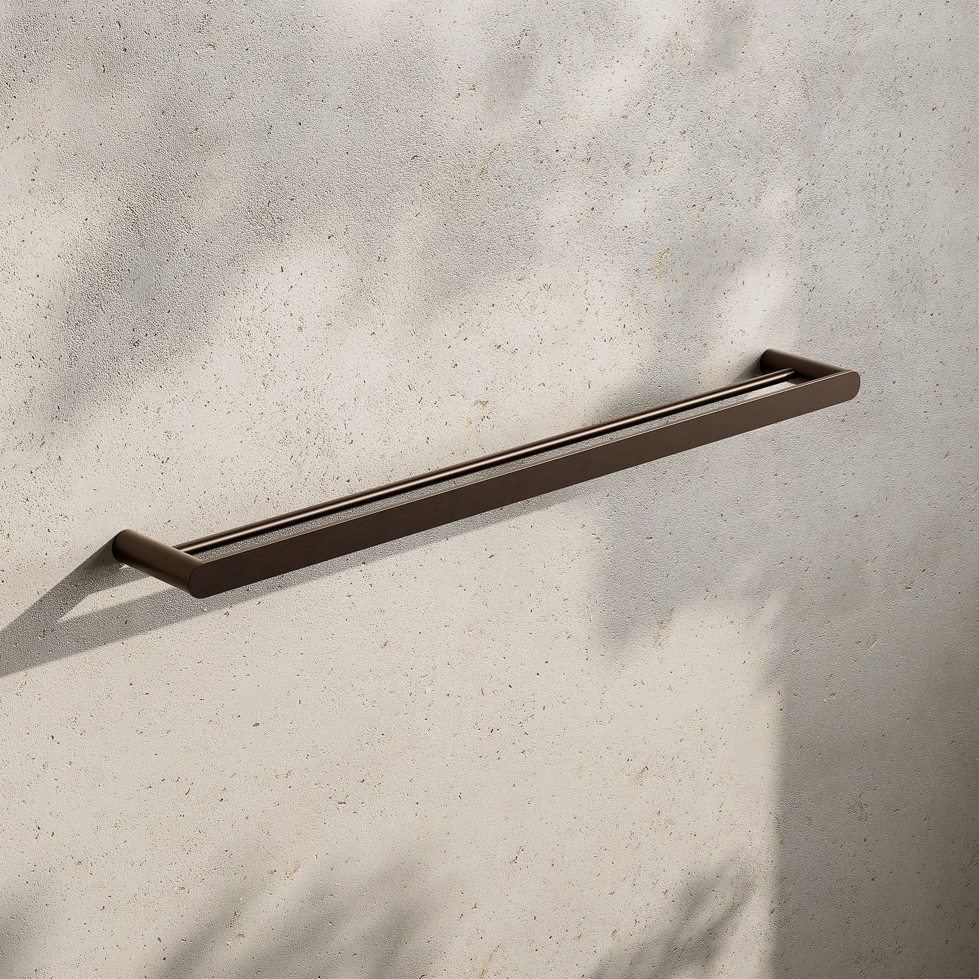 Image of Double Towel Rail 800mm - Flat - Cavari